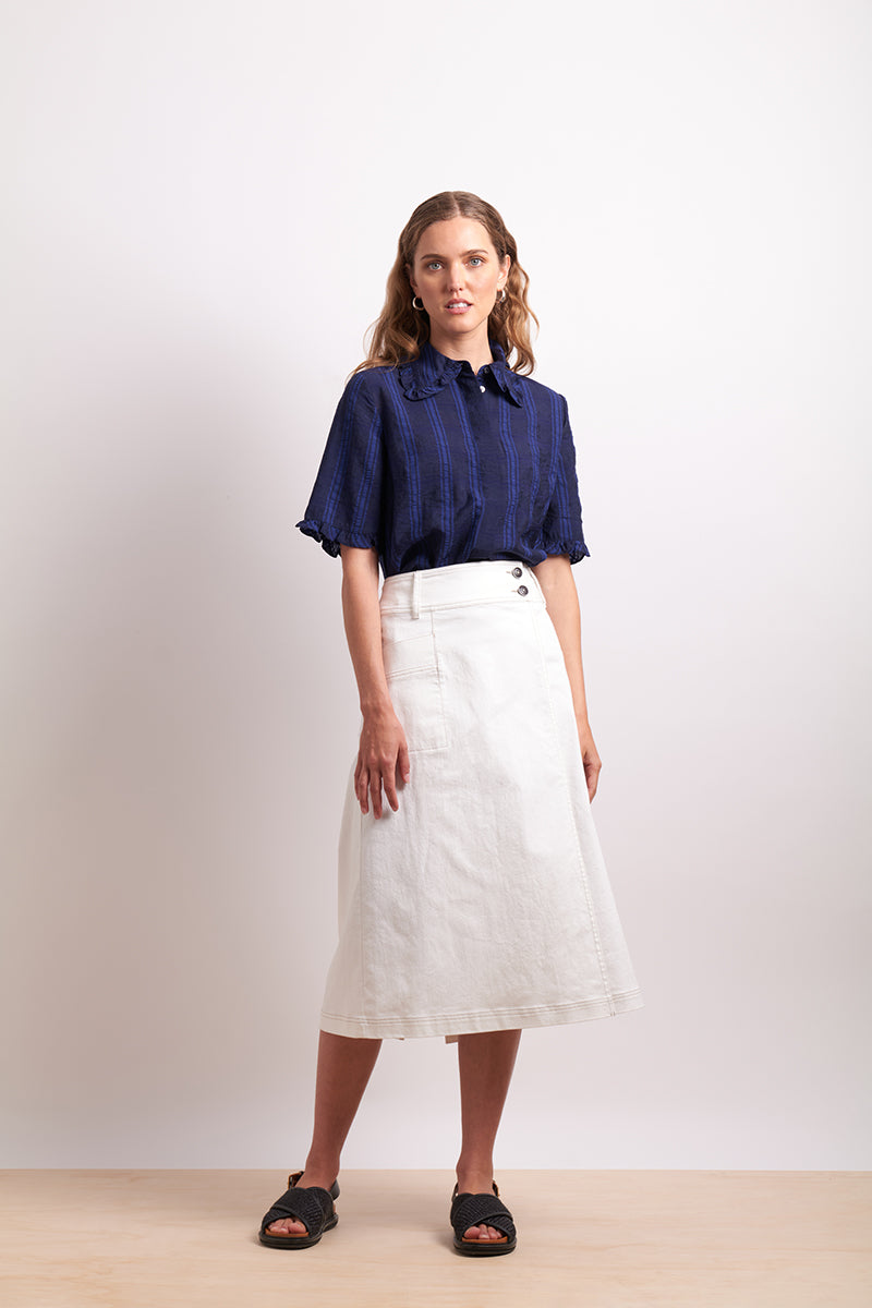 Neris The Wrap Skirt - Ivory