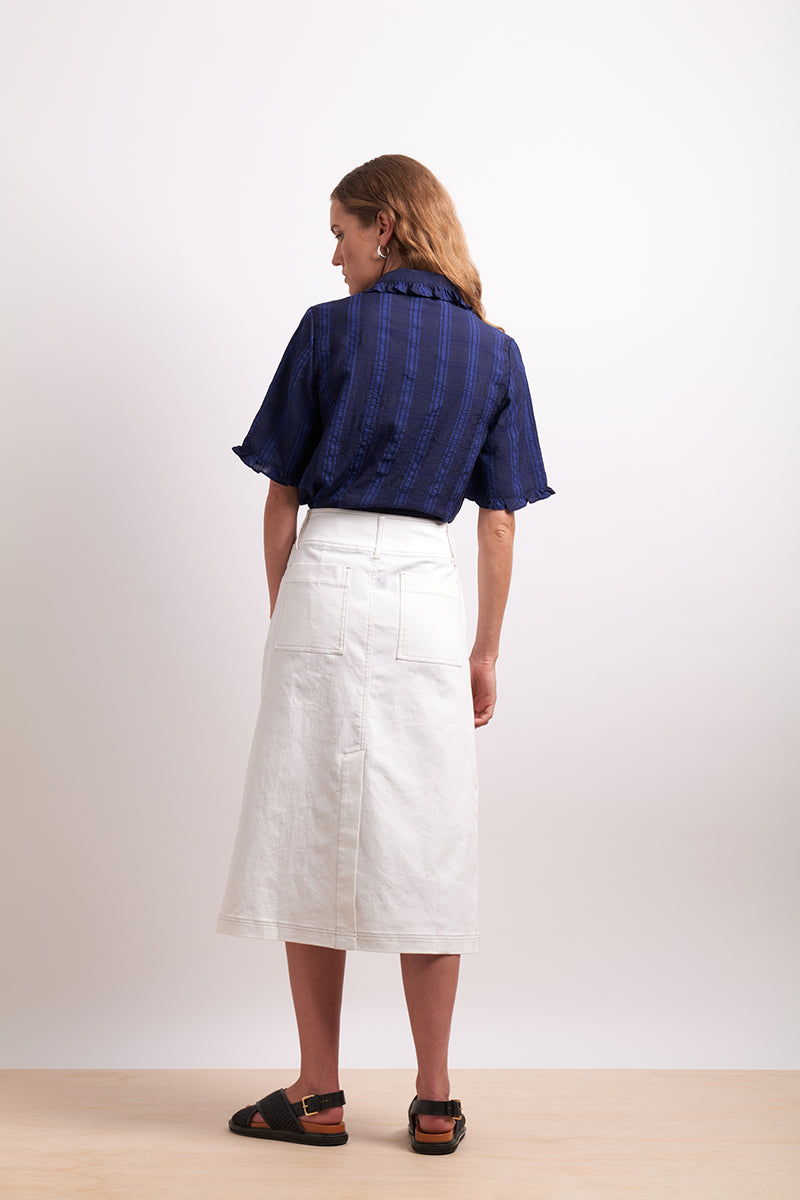 Neris The Wrap Skirt - Ivory