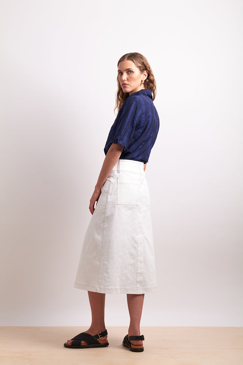 Neris The Wrap Skirt - Ivory