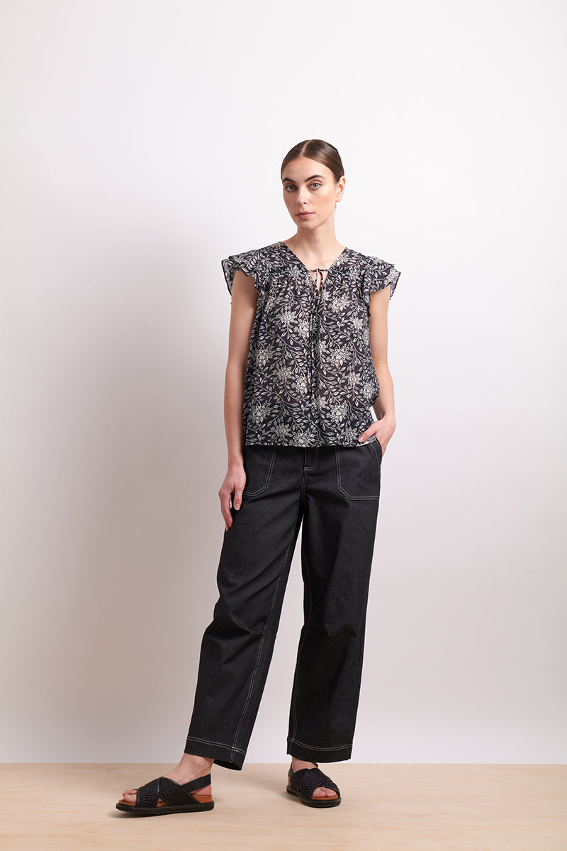 Neris In Print Top - Kohi