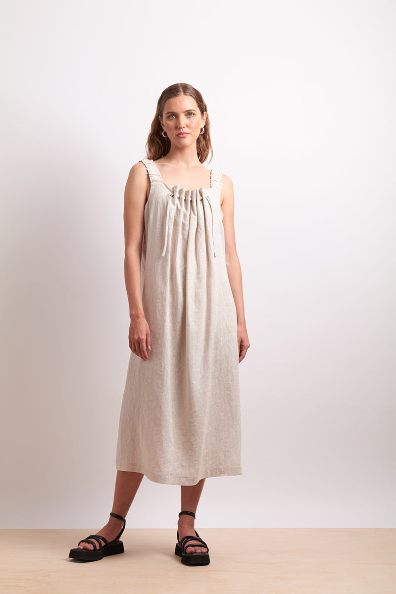 Neris Thru &amp; Thru Dress - Sesame