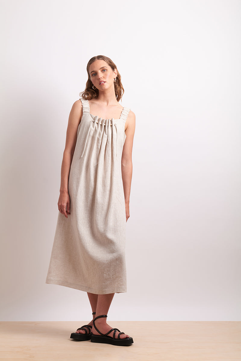 Neris Thru &amp; Thru Dress - Sesame