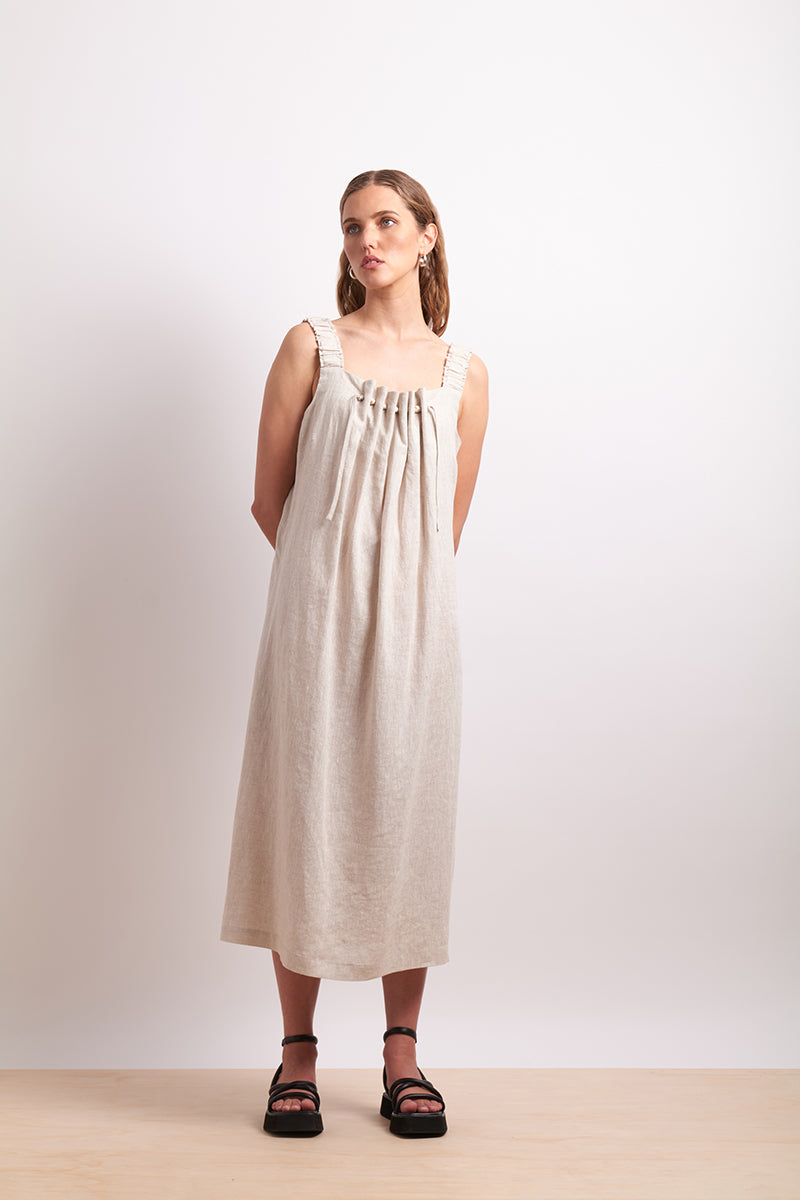 Neris Thru &amp; Thru Dress - Sesame
