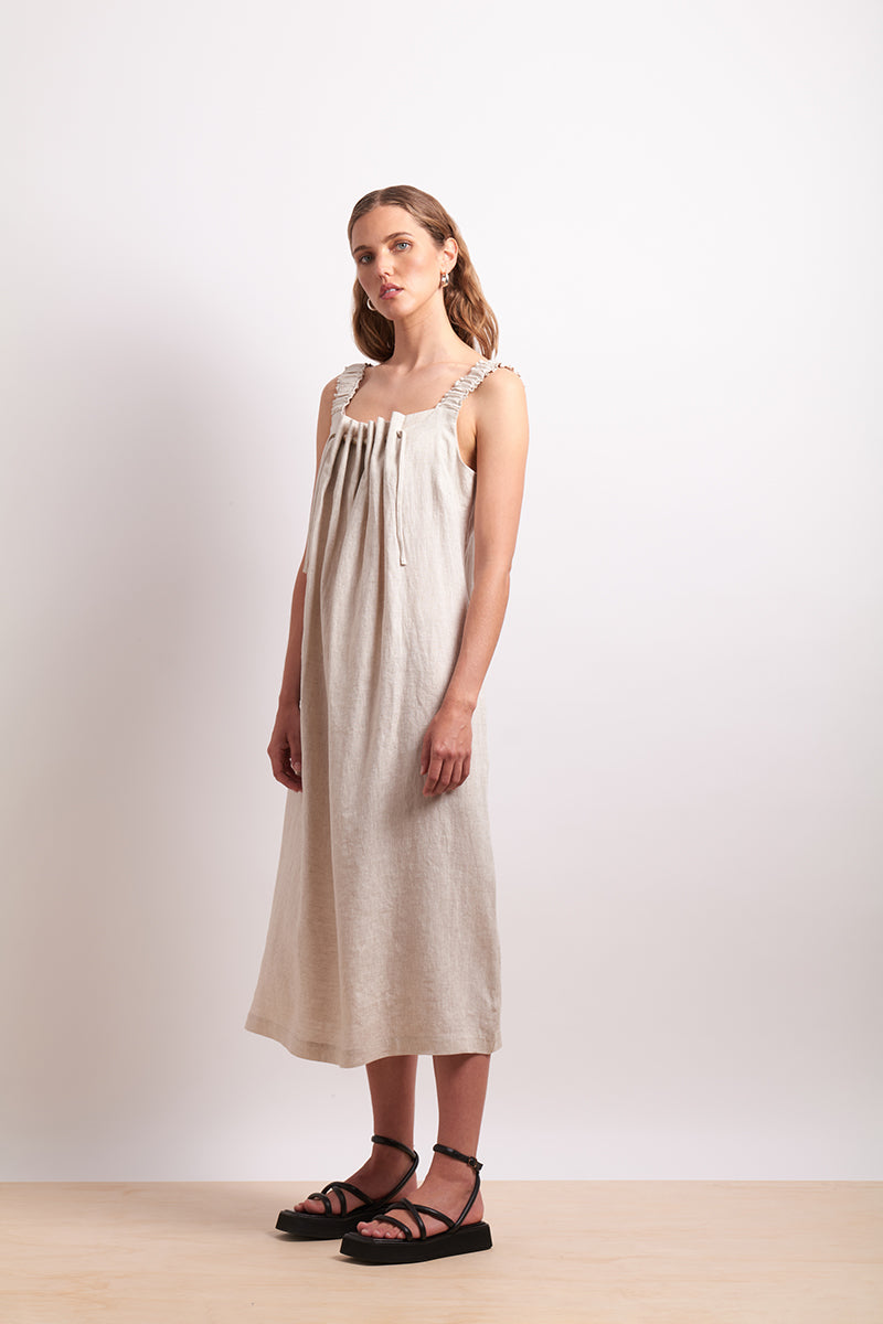 Neris Thru &amp; Thru Dress - Sesame
