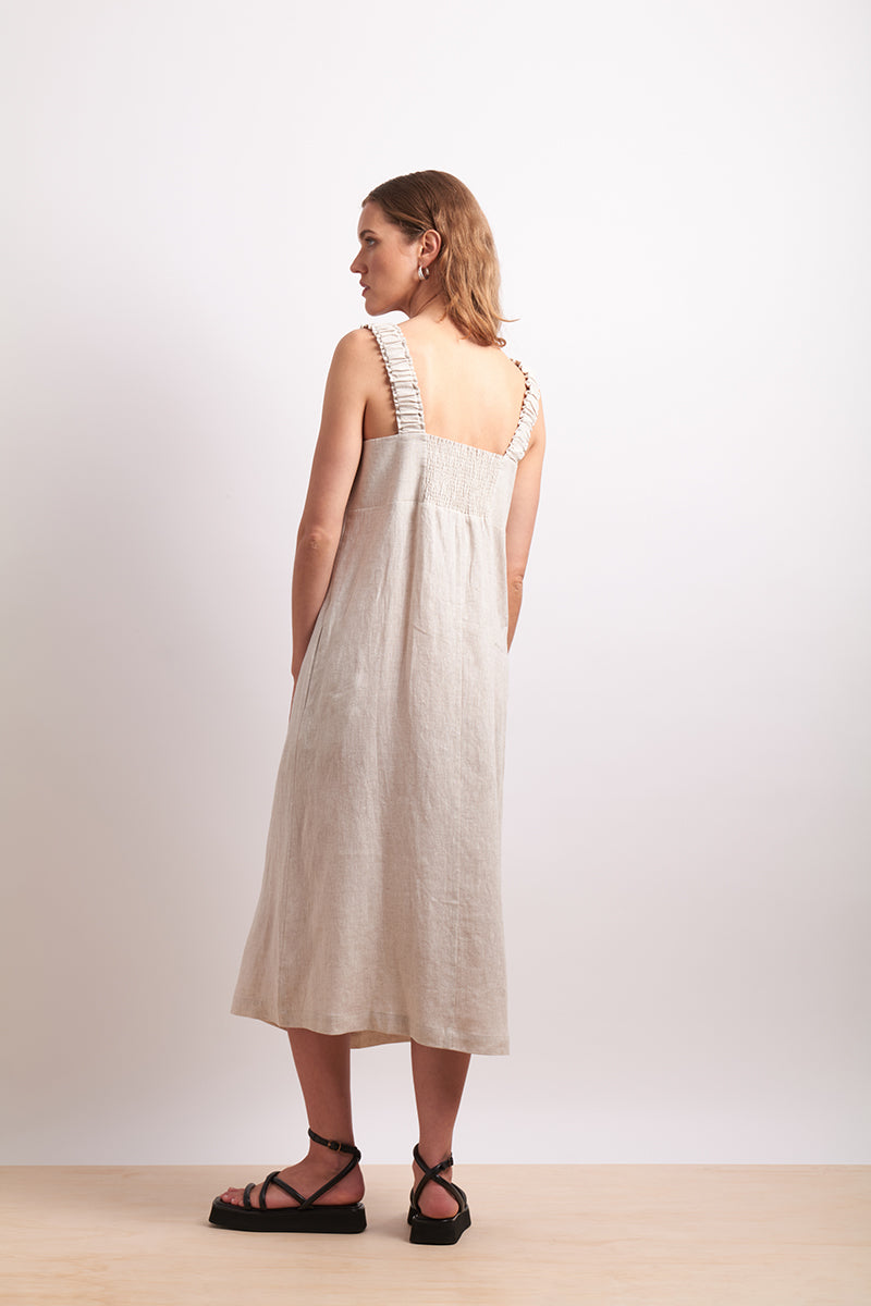 Neris Thru &amp; Thru Dress - Sesame