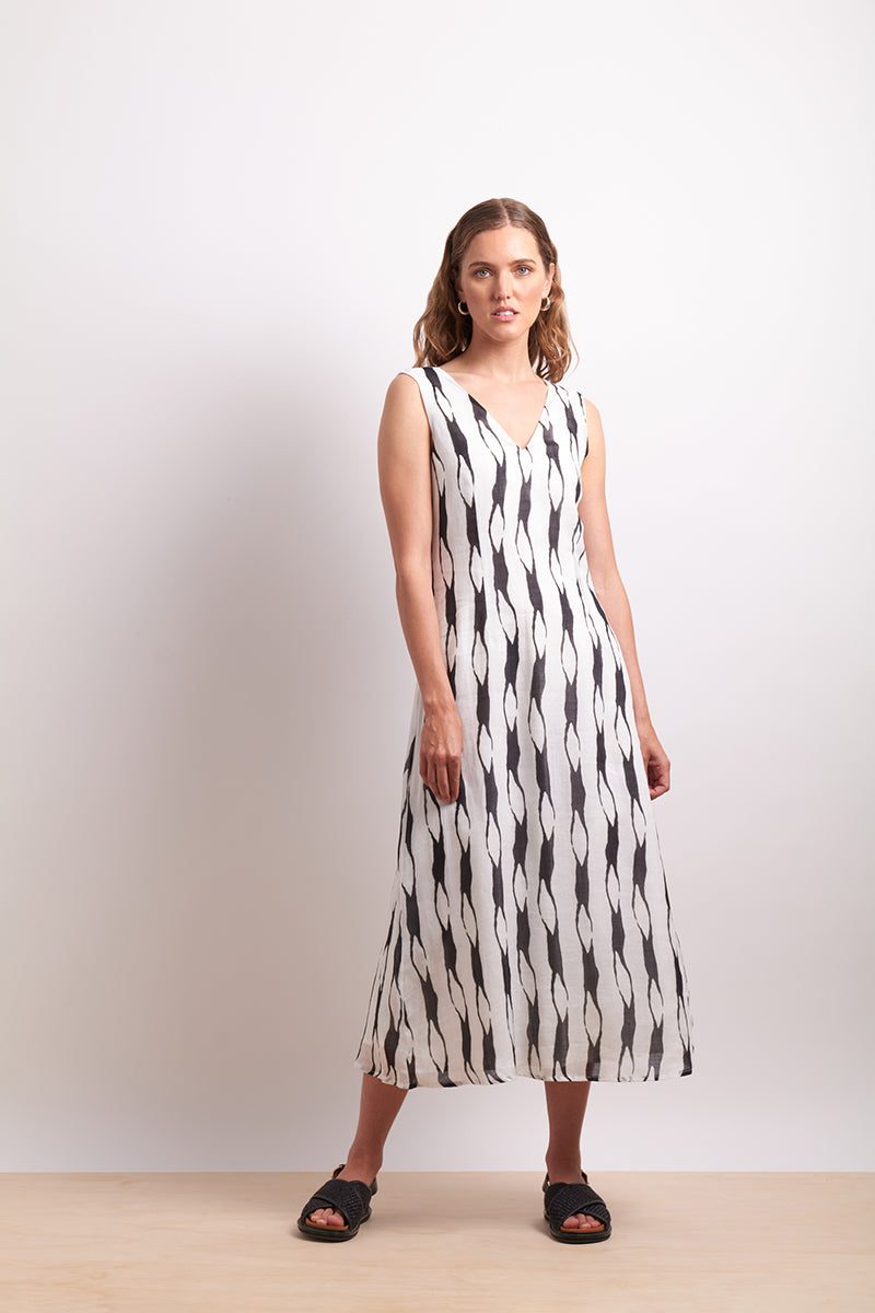 Neris Soft Focus Dress - Licorice