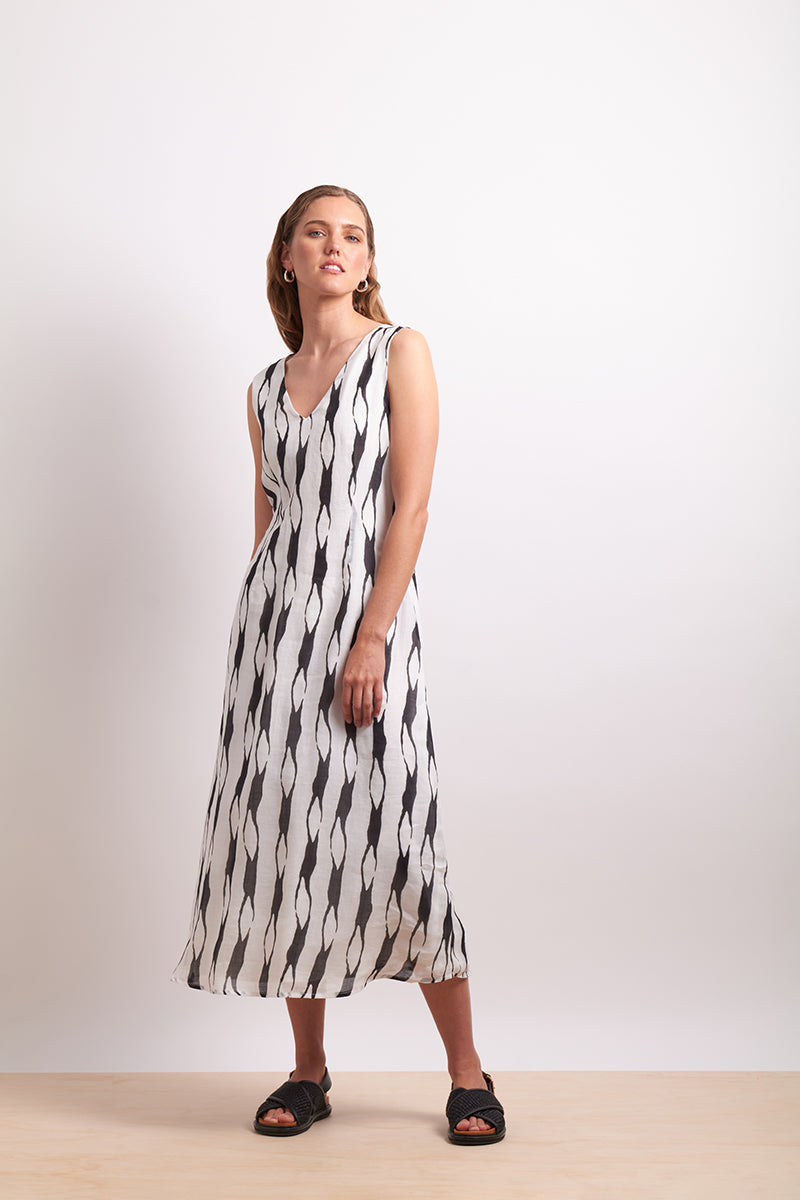 Neris Soft Focus Dress - Licorice