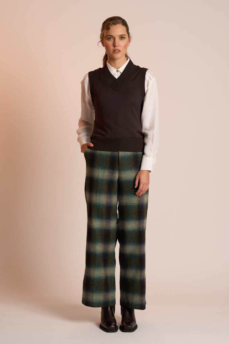 Neris Saxon Pant - River Check