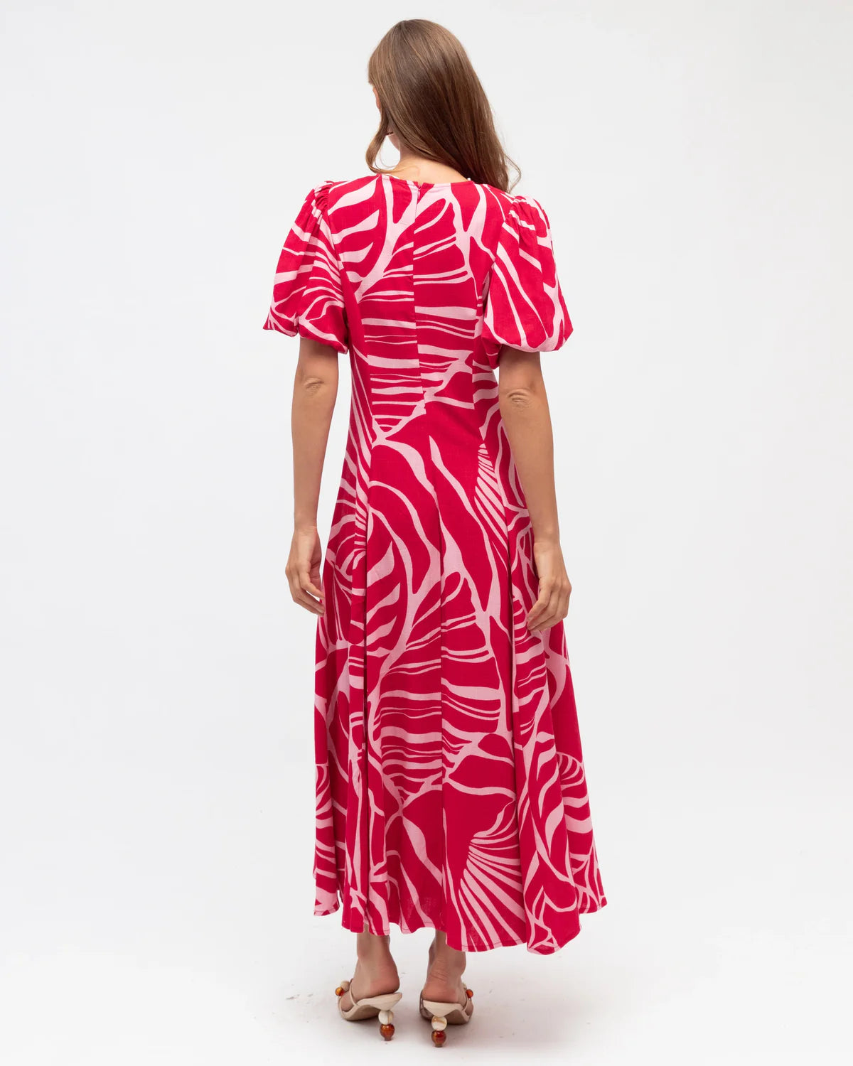 White Closet Gaia Dress - Red/Pink