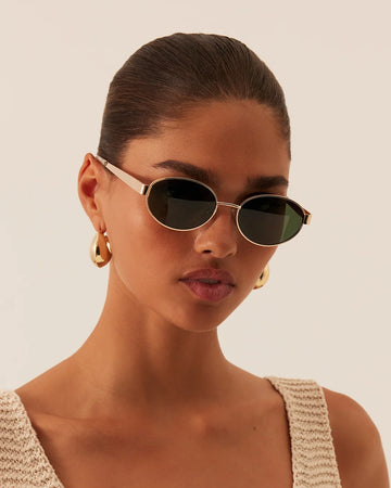 Banbe Sunglasses - Evangelista Gold/Green
