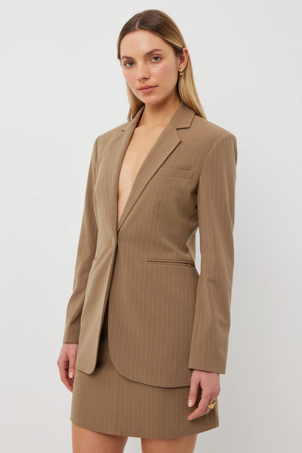 Tuesday Prince Blazer - Camel Stripe