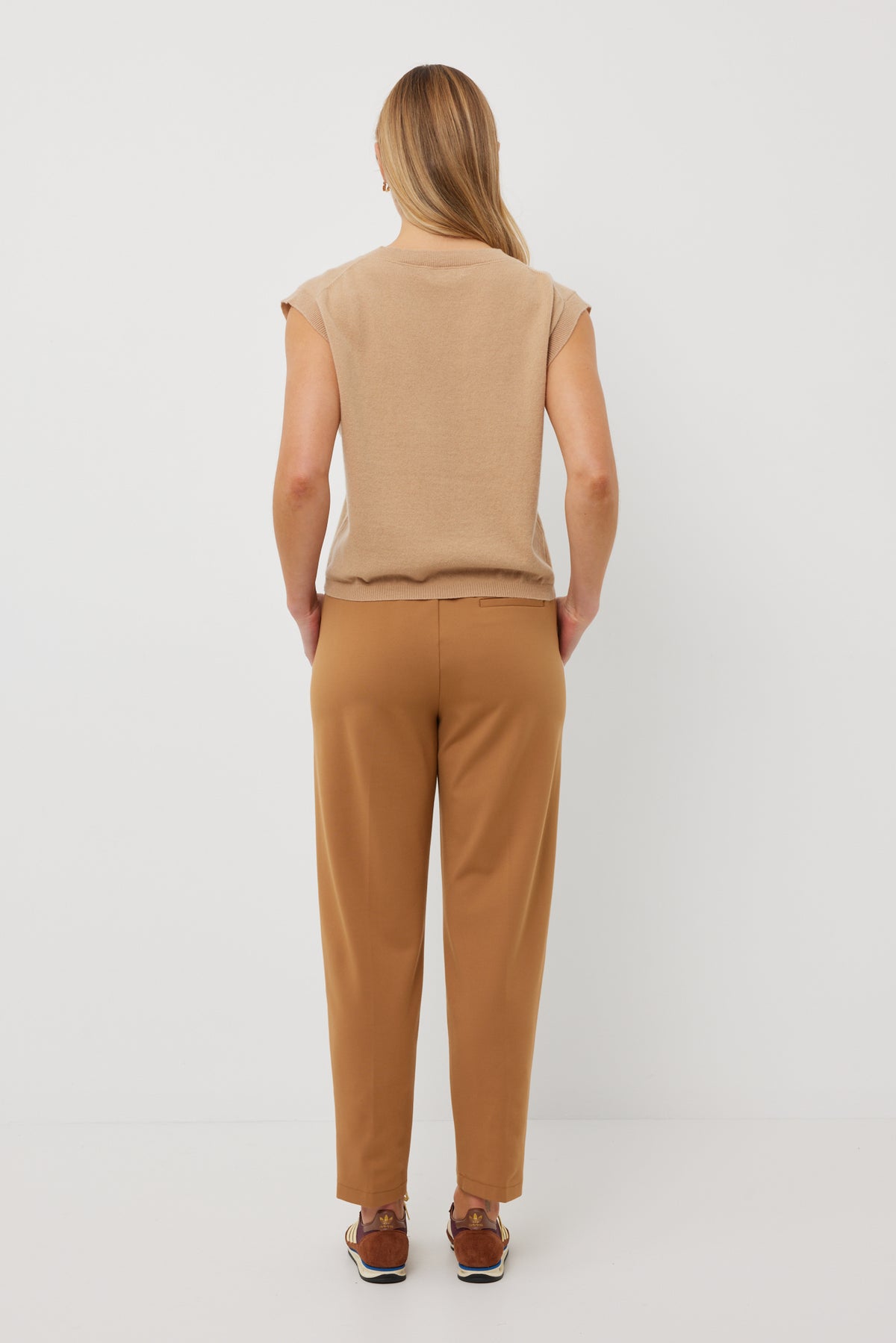 Tuesday Bobbie Pants  - Caramel /White