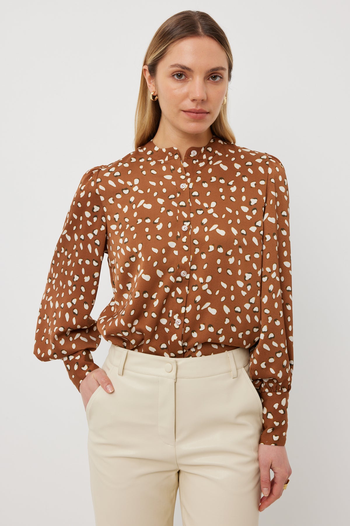 Tuesday Casino Top -Smudge Print