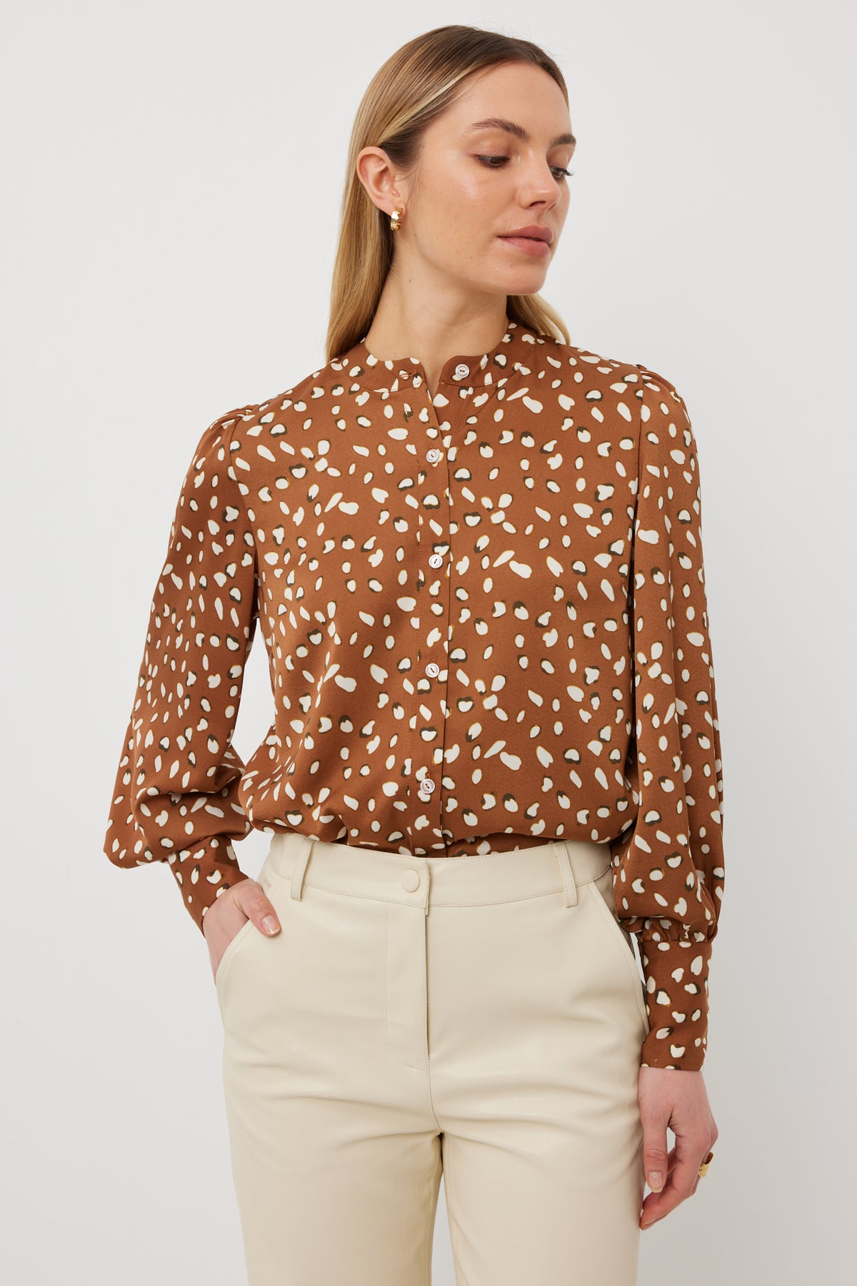 Tuesday Casino Top -Smudge Print