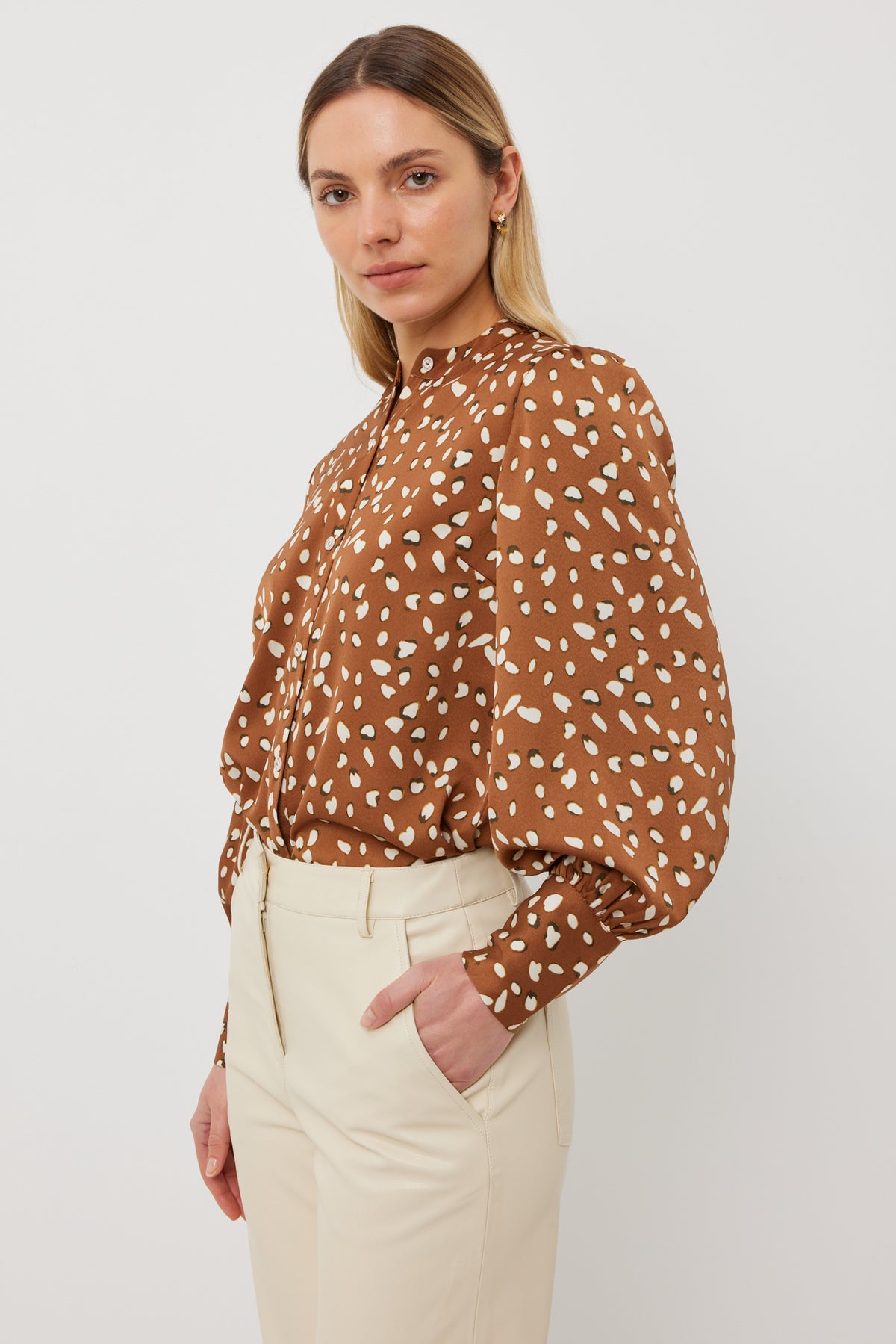 Tuesday Casino Top -Smudge Print