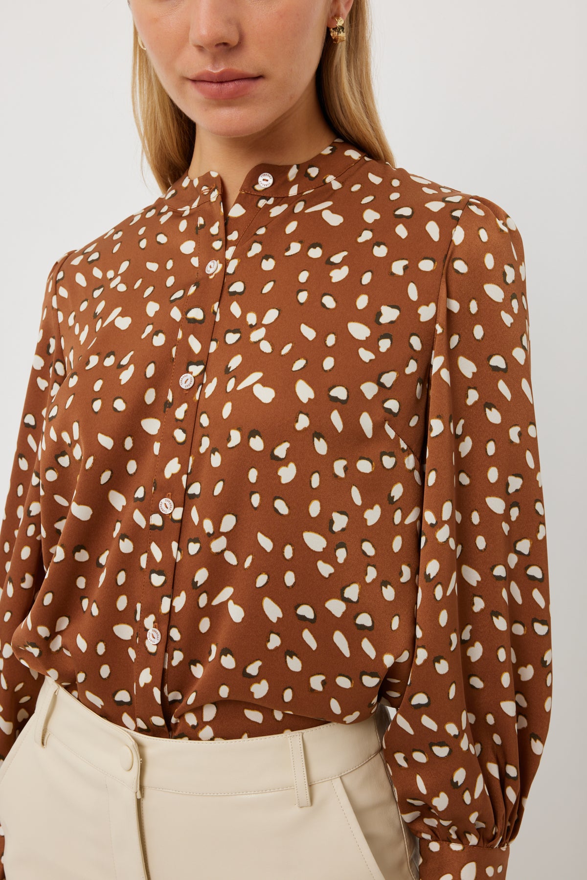 Tuesday Casino Top -Smudge Print