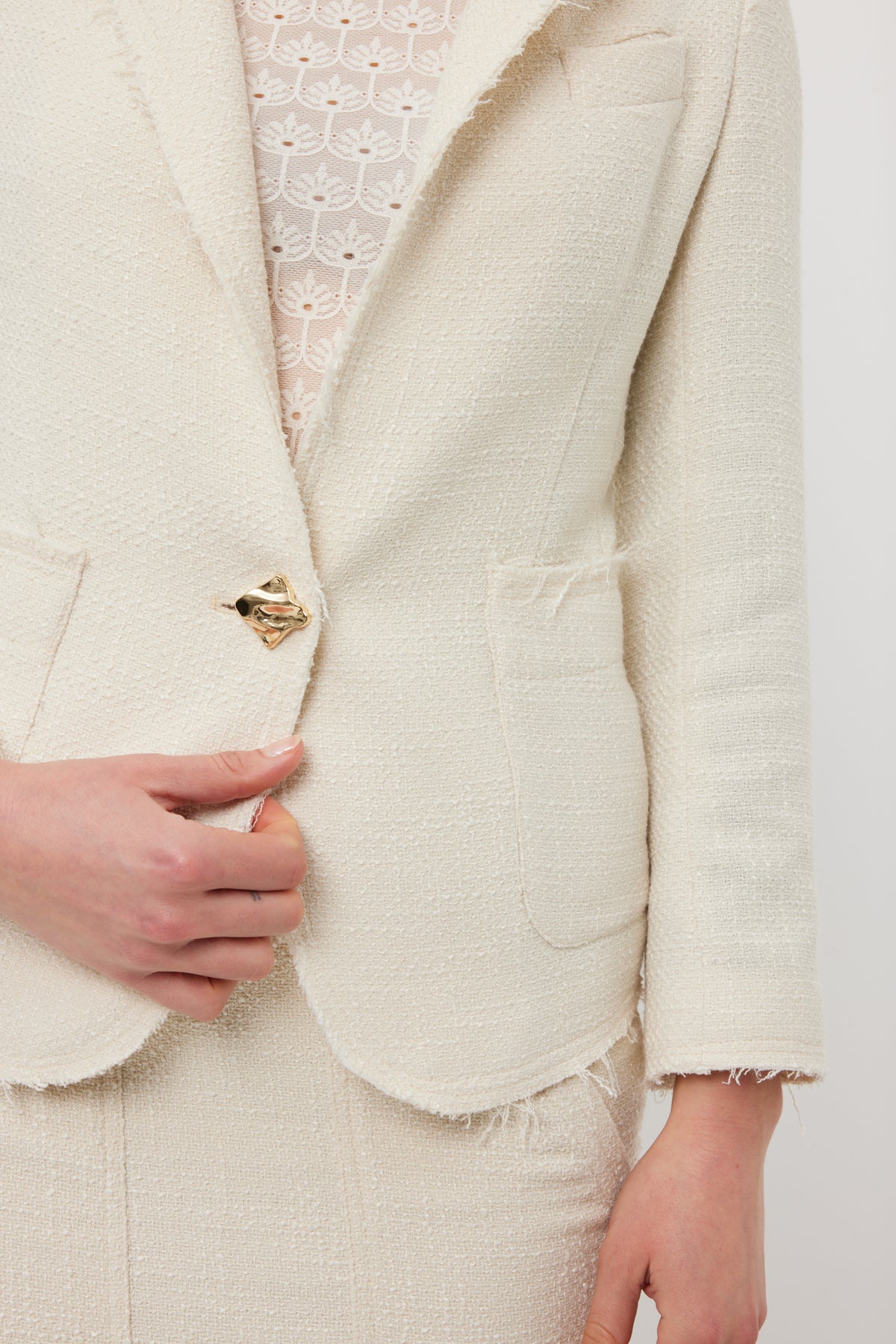 Tuesday Coco Jacket - Ivory Chanel