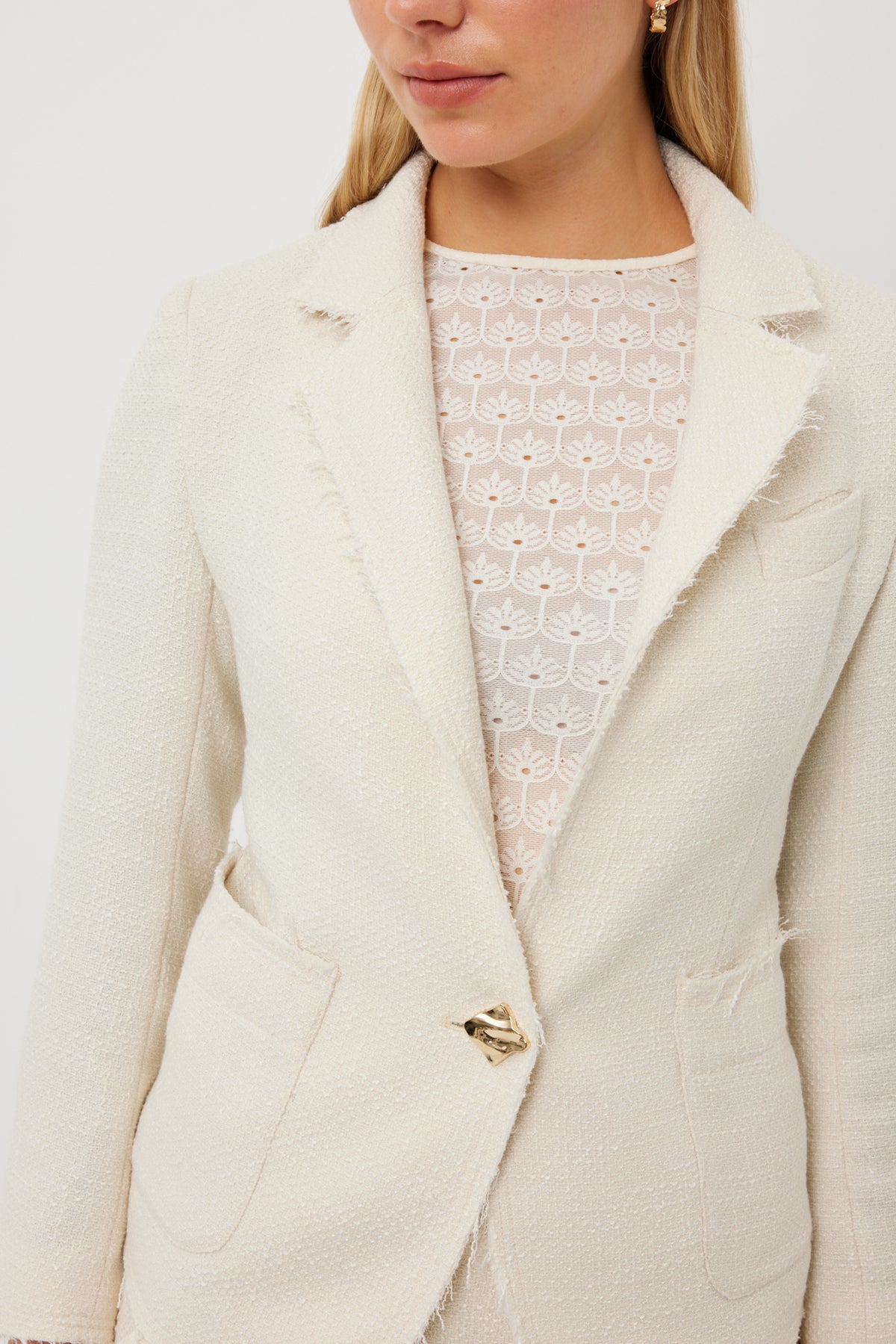 Tuesday Coco Jacket - Ivory Chanel