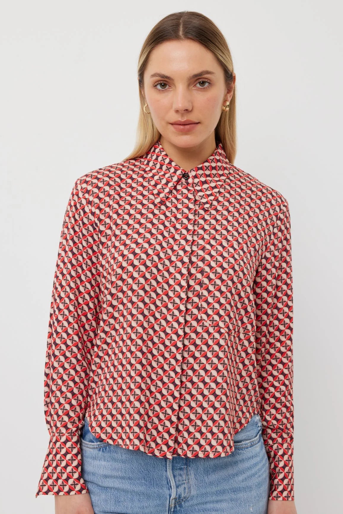 Tuesday Freedom Top - Reflection Print