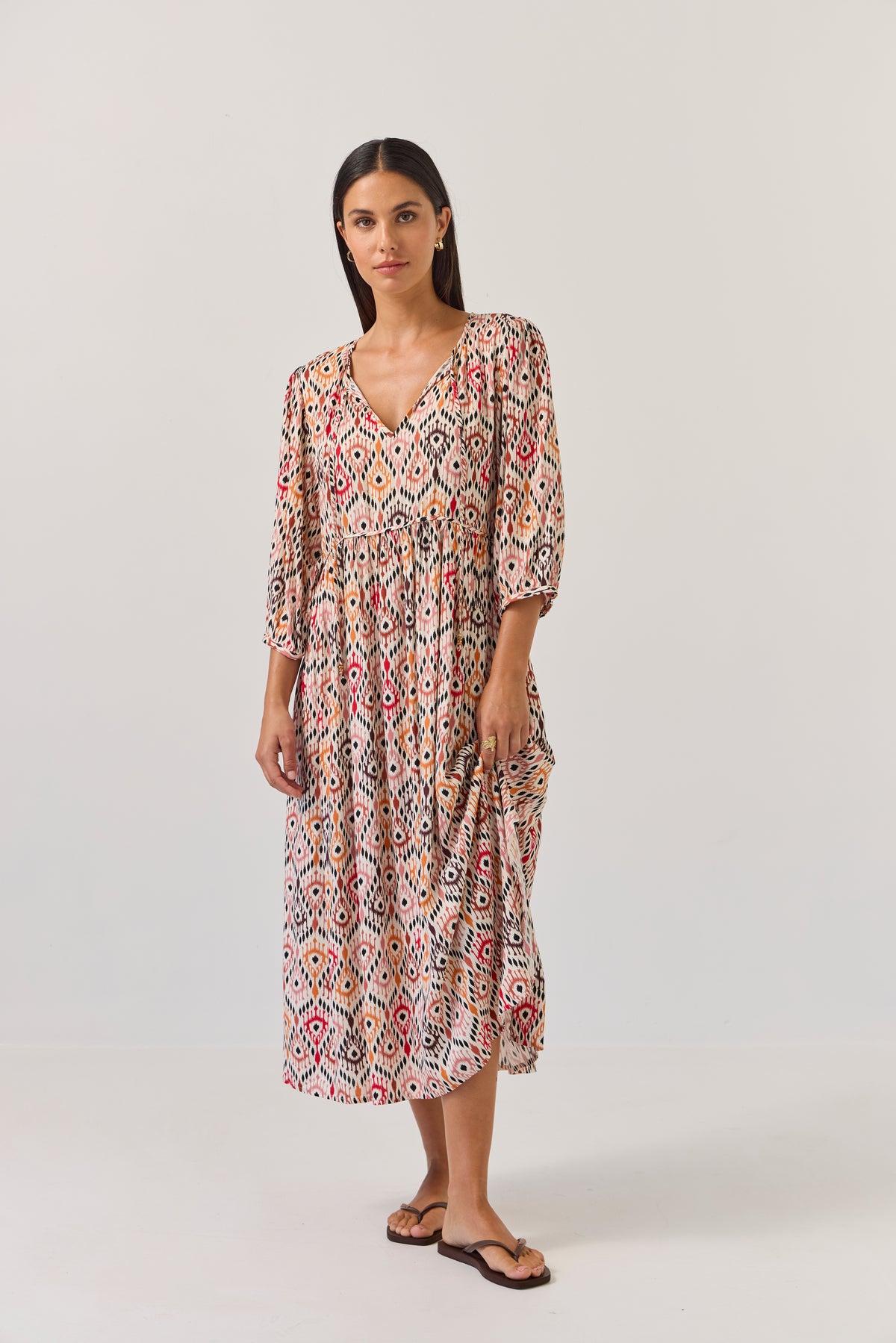 Tuesday Odette Dress - Ikat Print