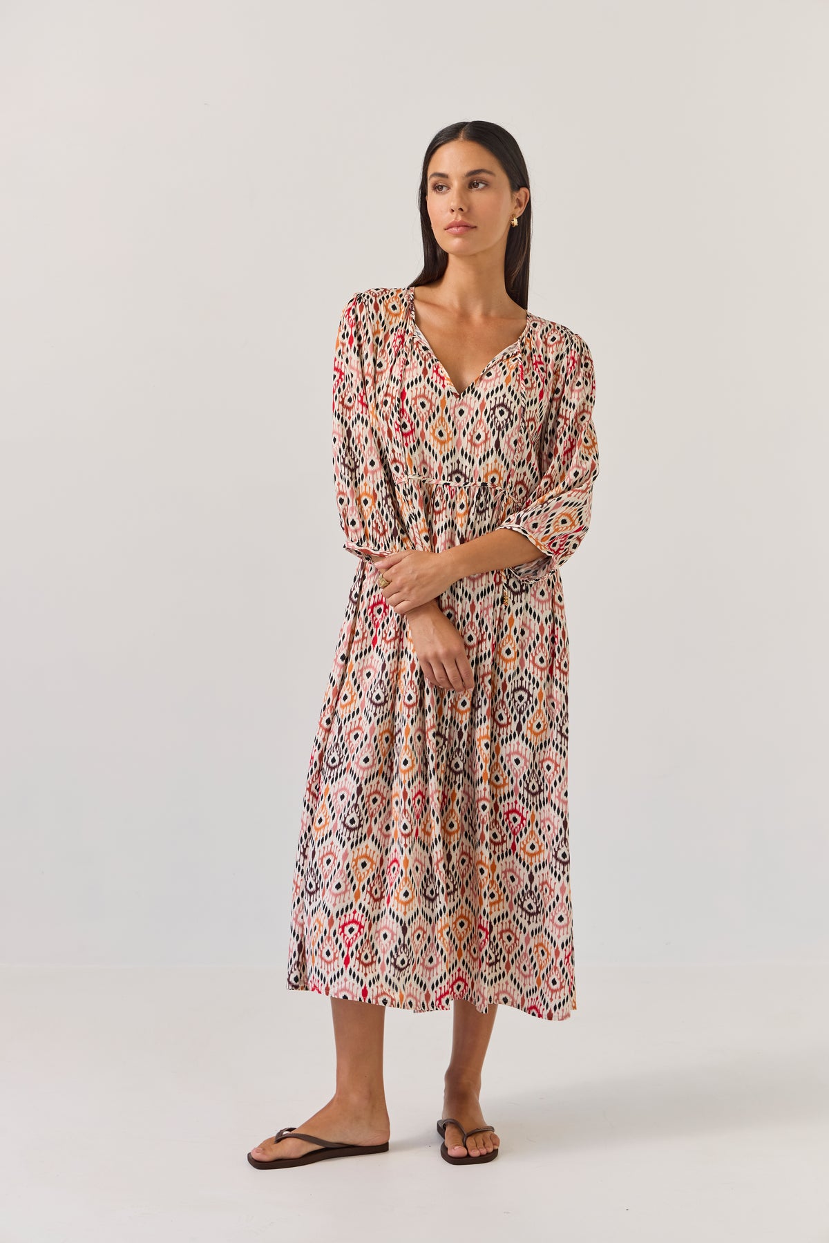 Tuesday Odette Dress - Ikat Print