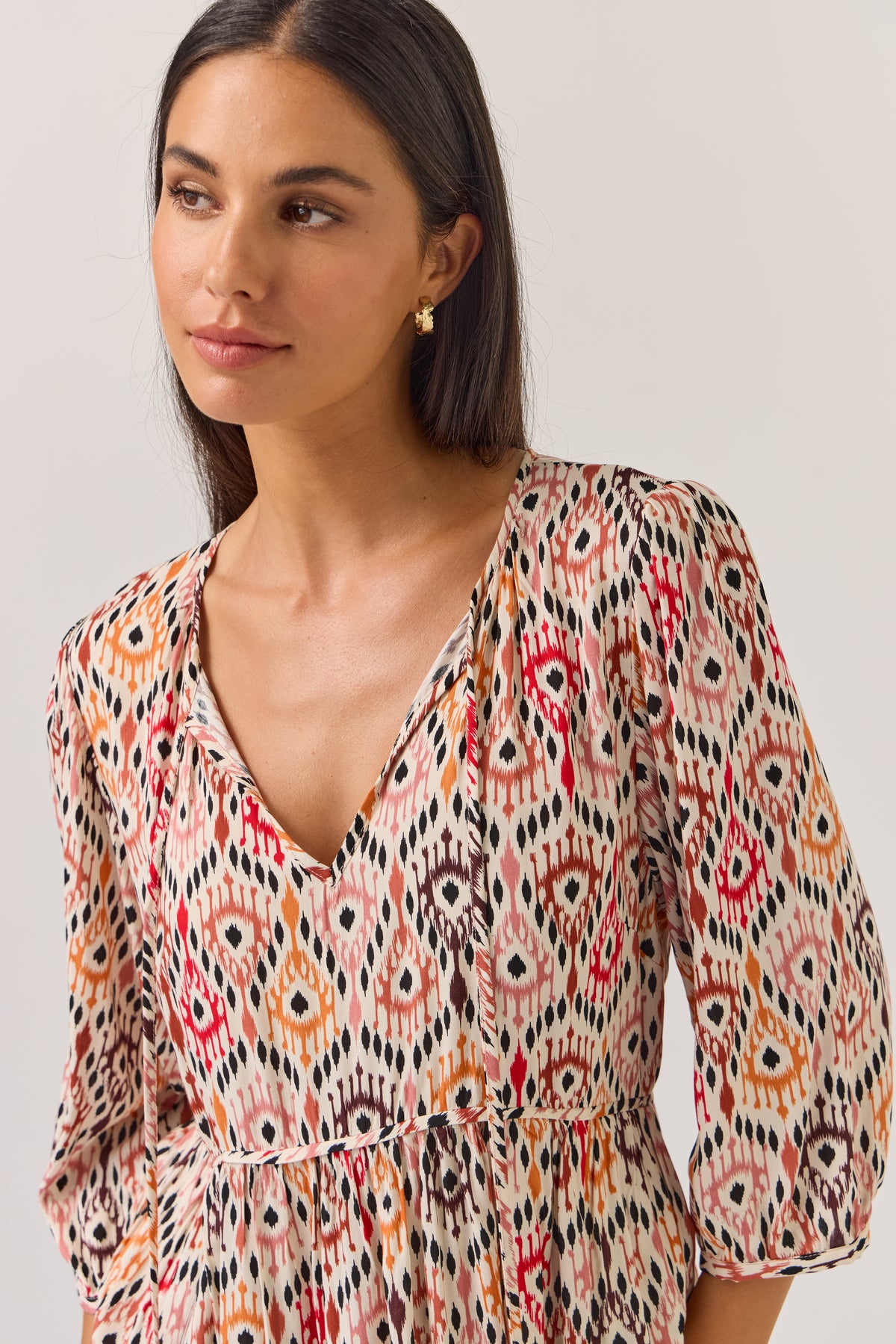 Tuesday Odette Dress - Ikat Print