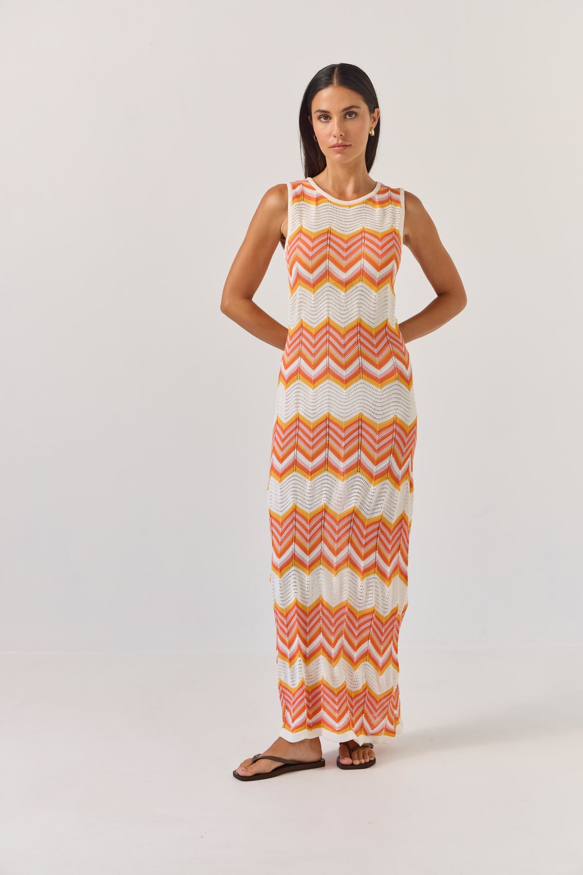 Tuesday Horizon Dress - Chevron