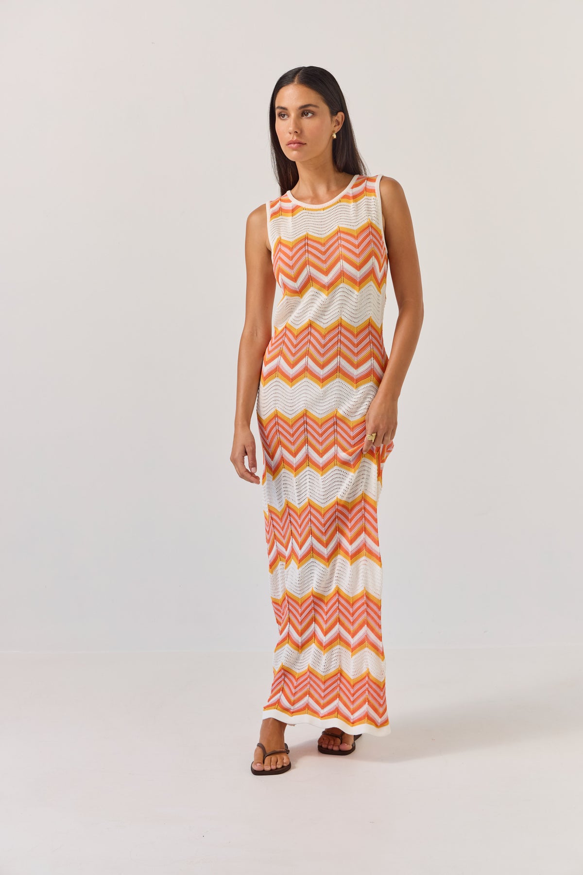 Tuesday Horizon Dress - Chevron