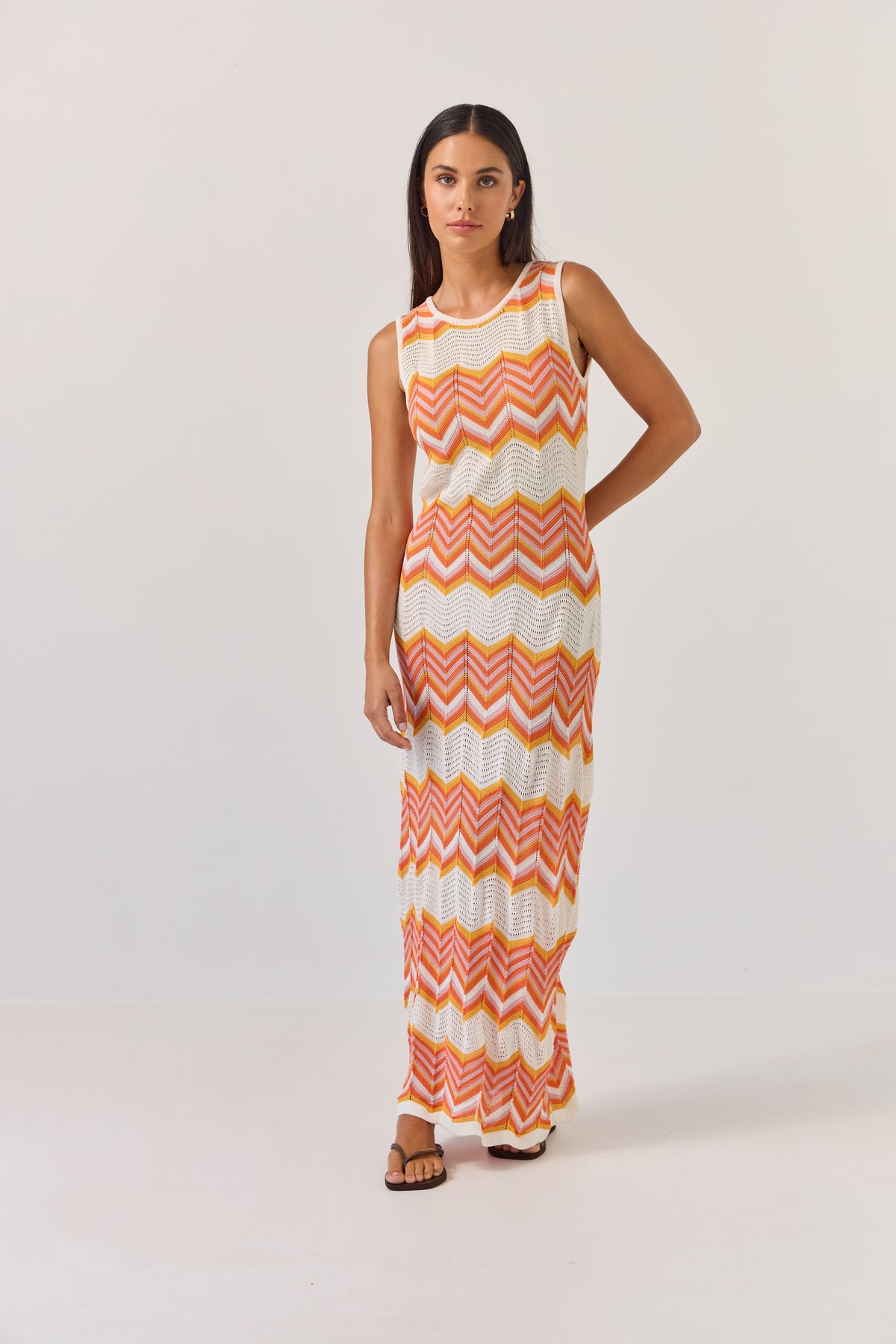 Tuesday Horizon Dress - Chevron