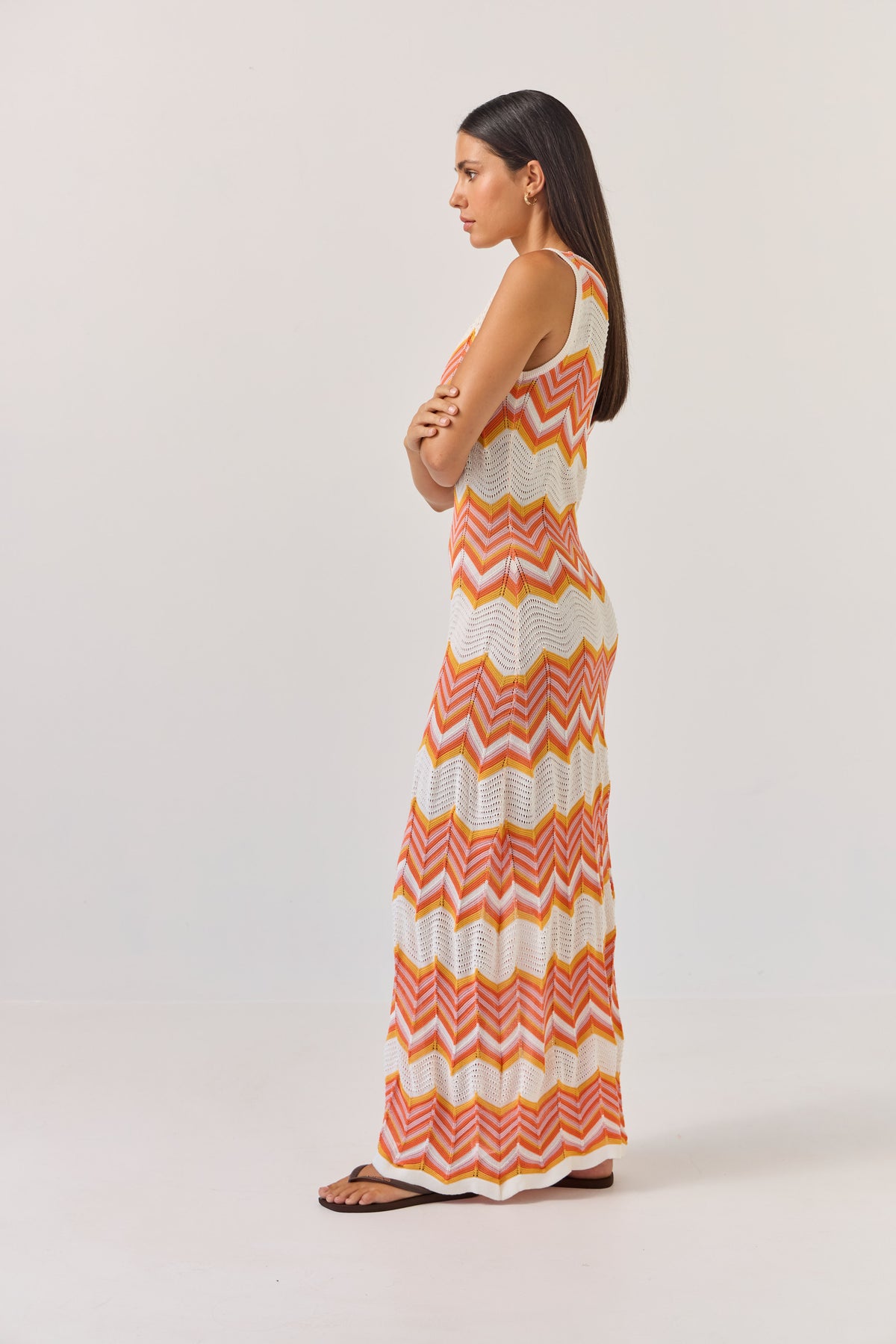 Tuesday Horizon Dress - Chevron