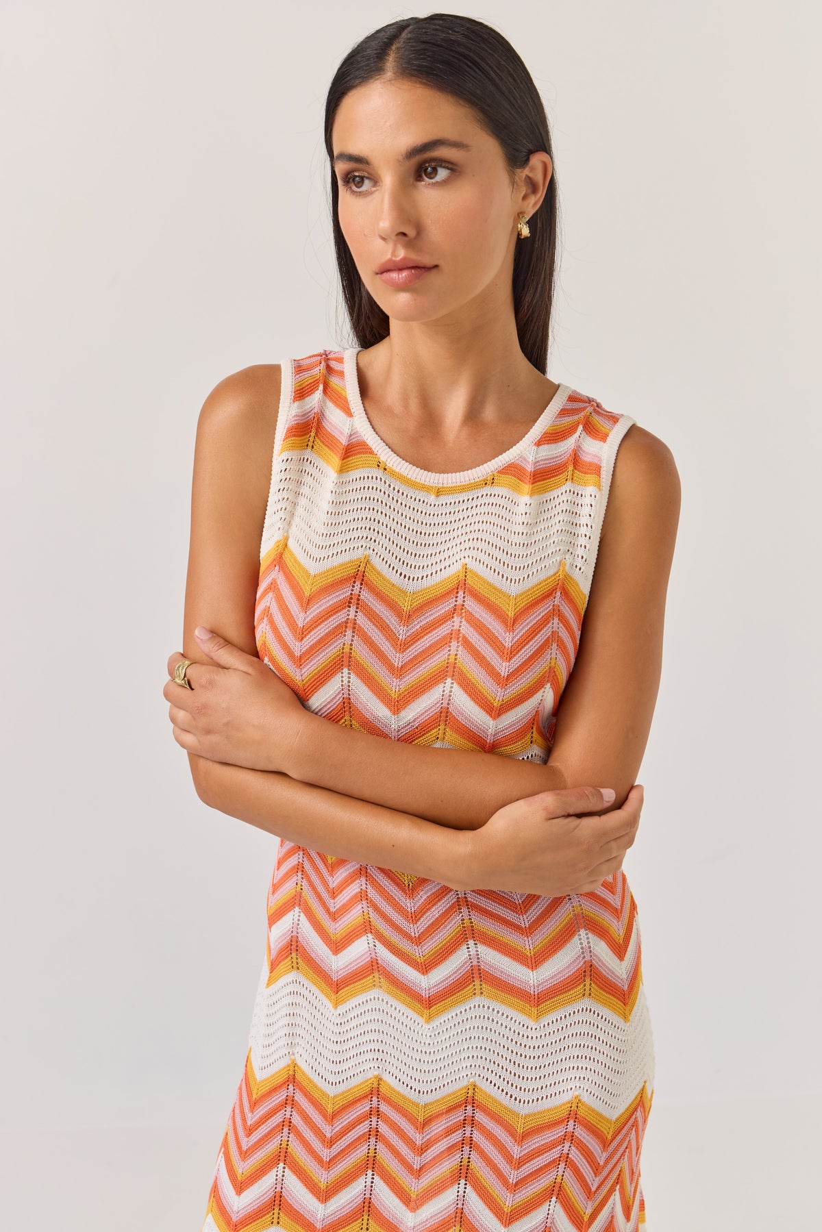 Tuesday Horizon Dress - Chevron