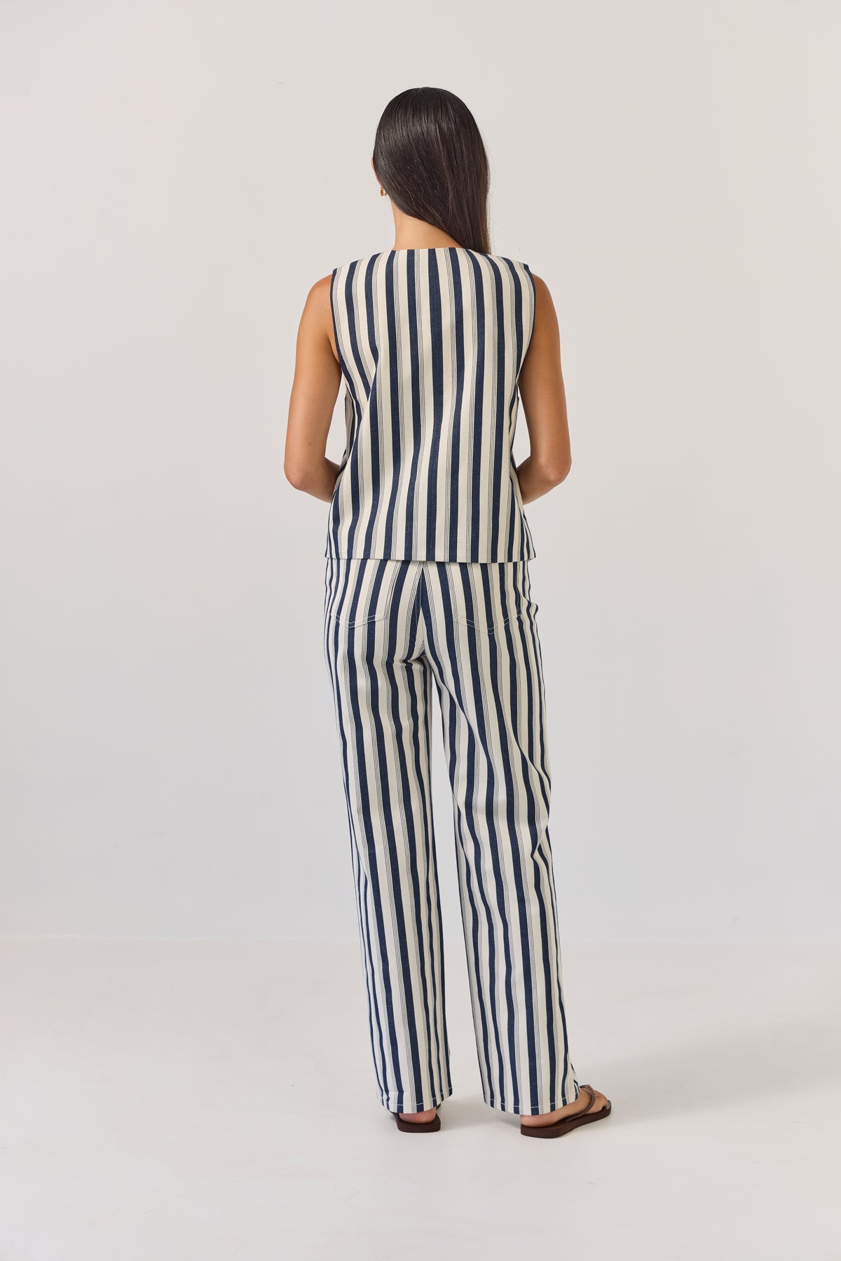 Tuesday Label Oakley Pants - Indigo Stripe