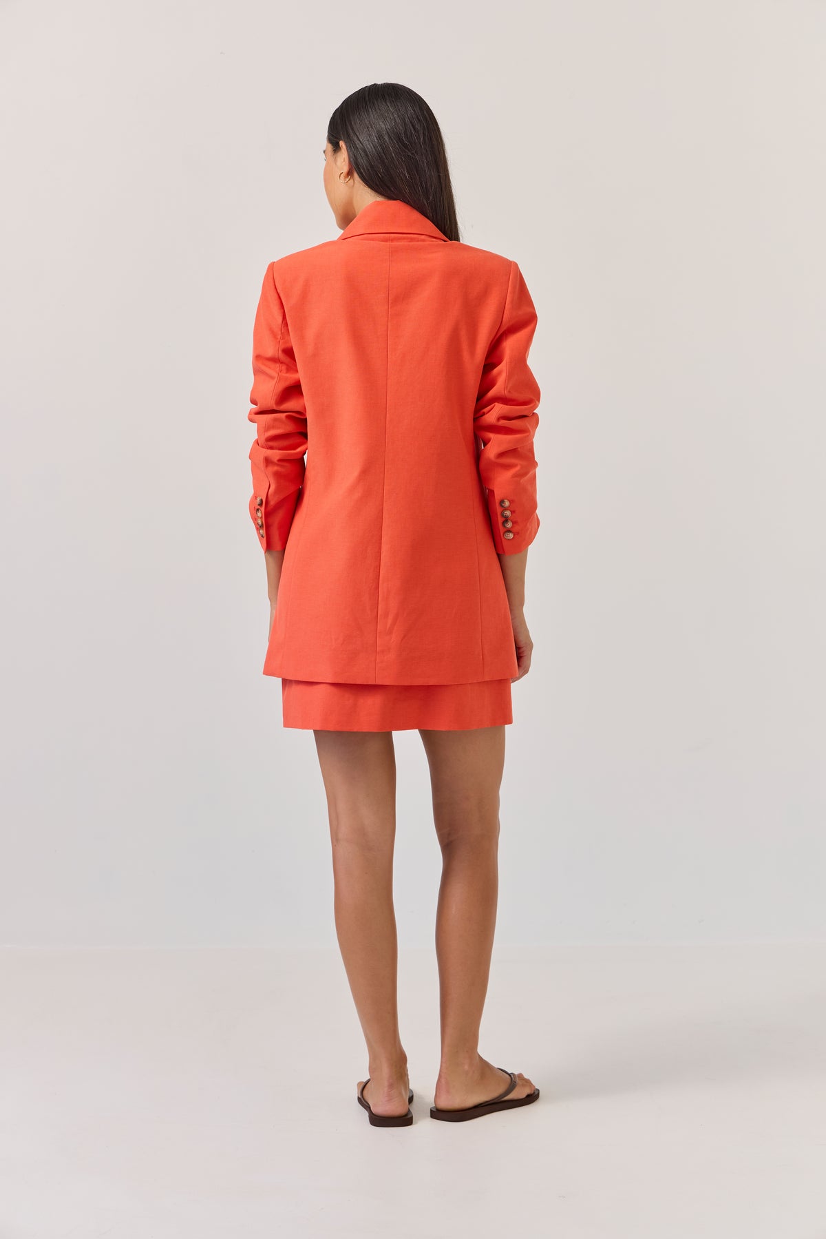 Tuesday Dove Blazer - Tangerine