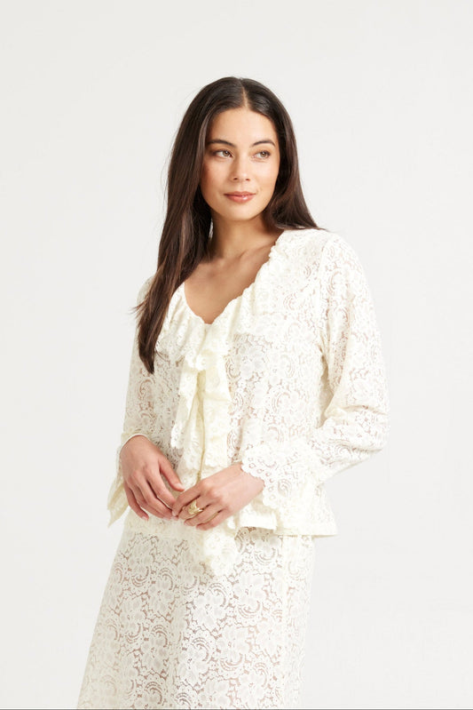 Tuesday Bonnie Top - Chantilly White