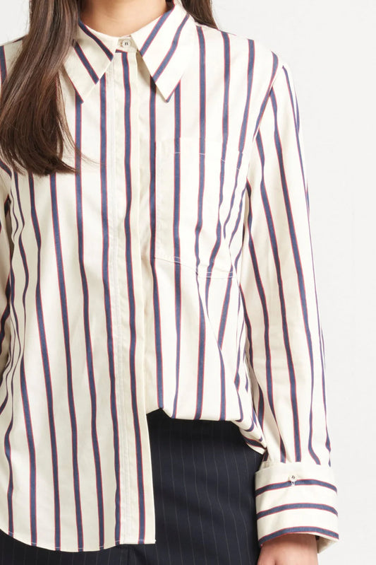 Tuesday Reed Shirt - Red/Denim/Ivory Stripe