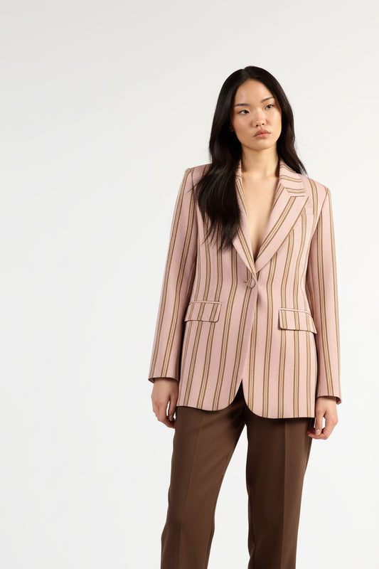Tuesday Paris Blazer - Rosewood Stripe