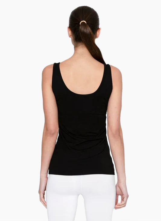 Two by Two Rayon Tank - Black