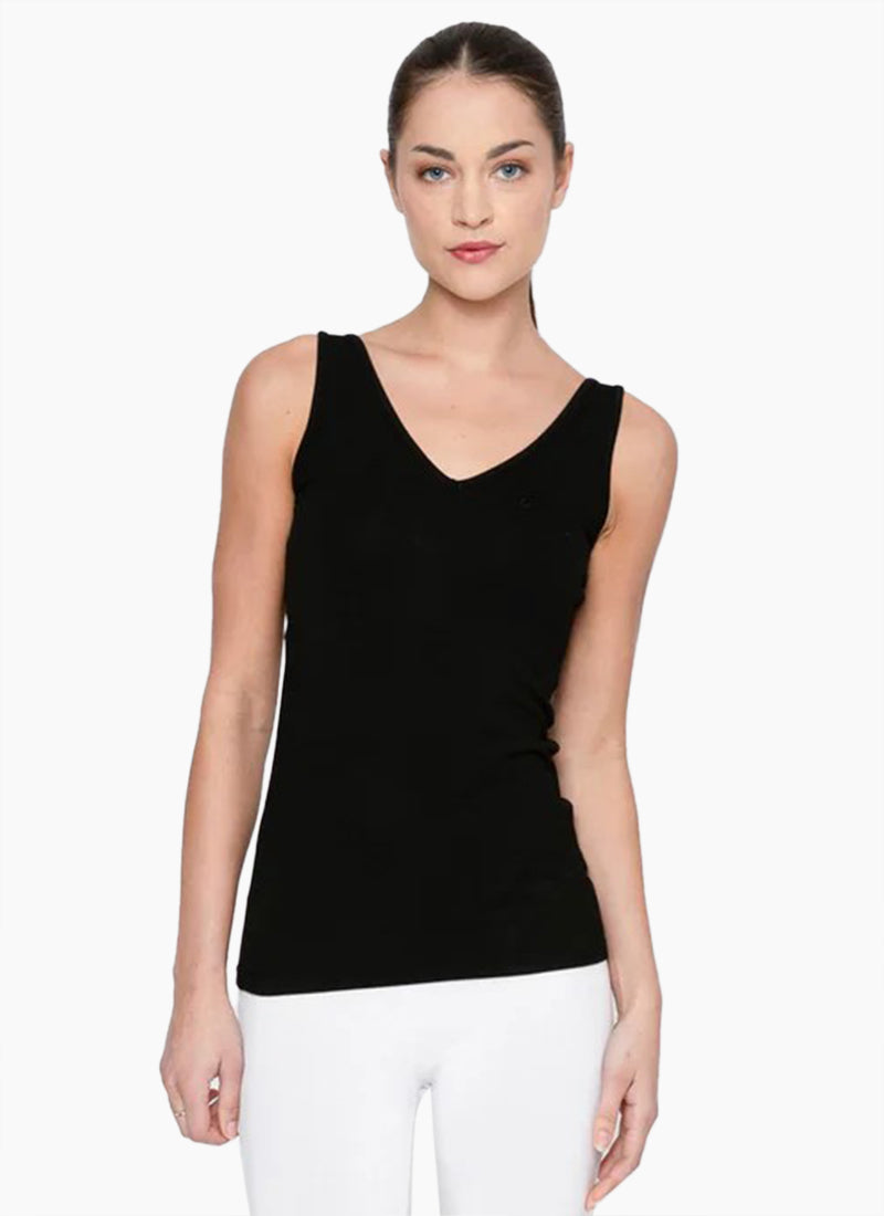 Two by Two Rayon Tank - Black