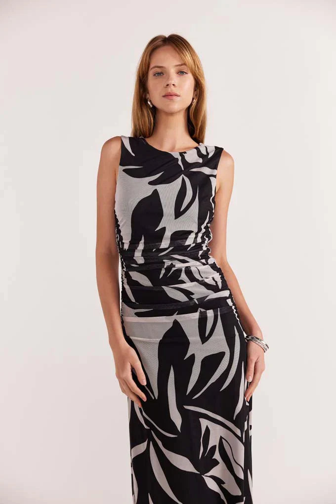 Staple The Label SOL Mesh Dress -Black/Cream