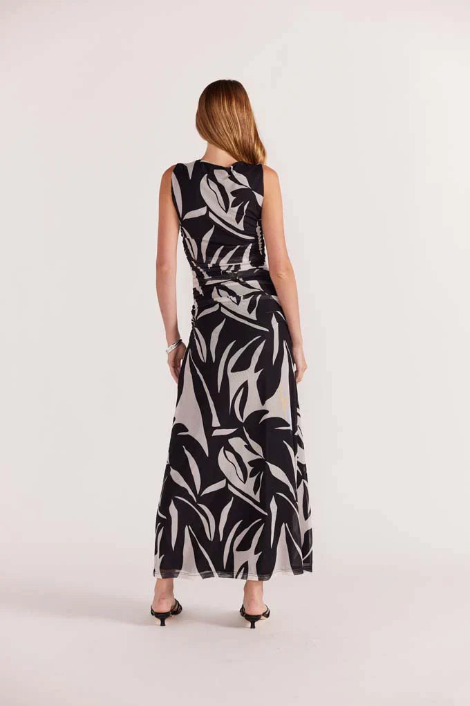 Staple The Label SOL Mesh Dress -Black/Cream