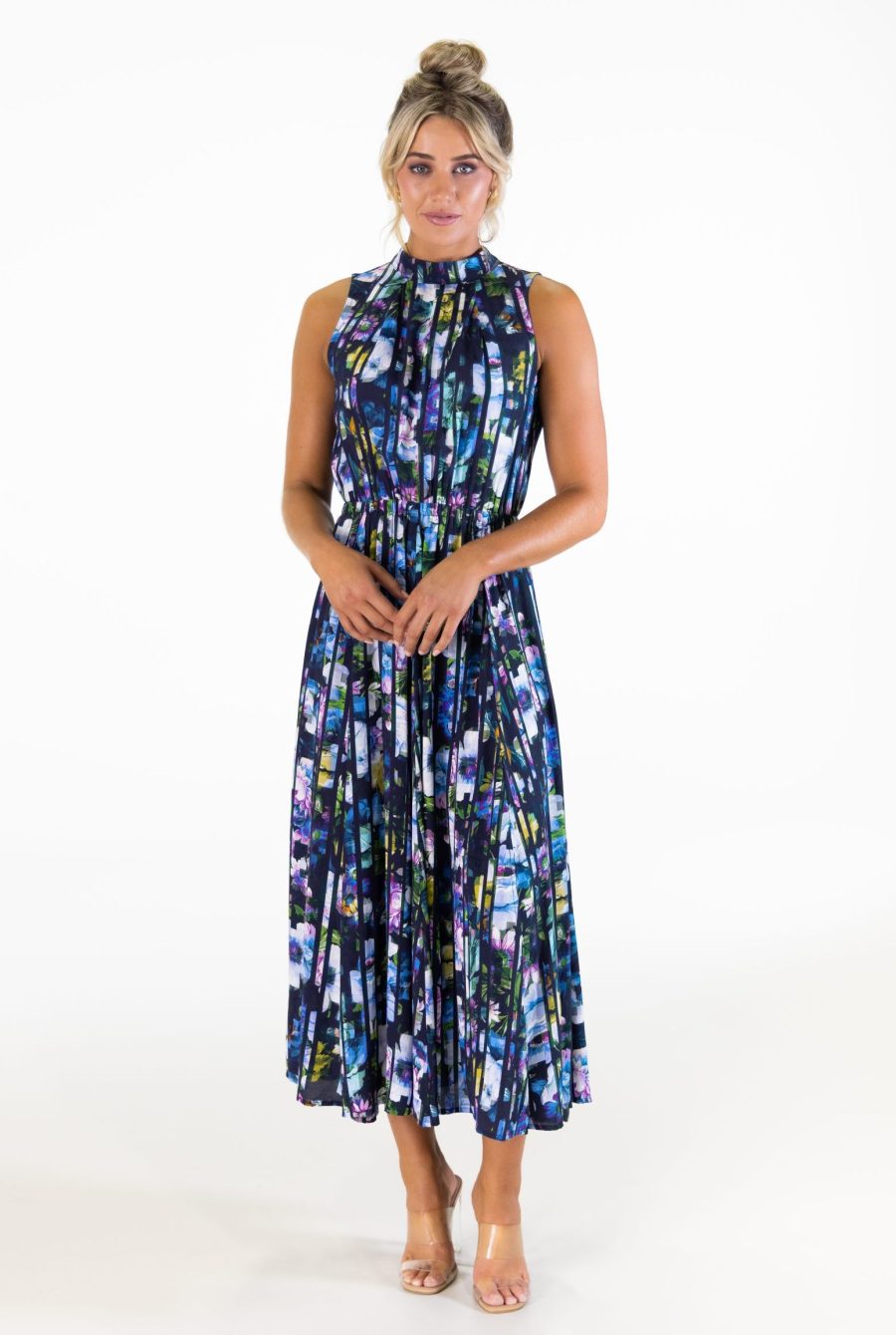 Bel Vestito Roma Pannelled Midaxi Dress - Verona Print