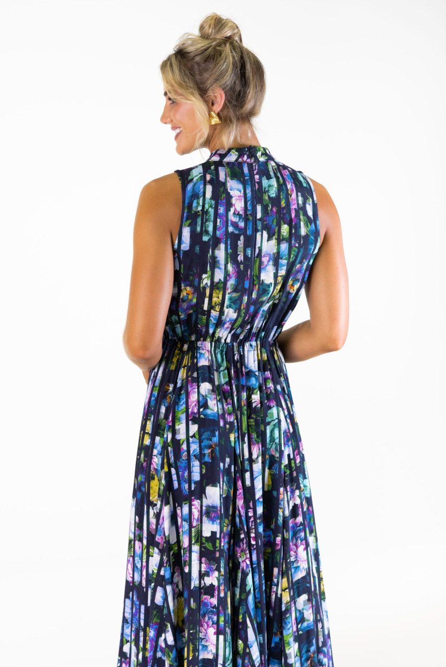 Bel Vestito Roma Pannelled Midaxi Dress - Verona Print
