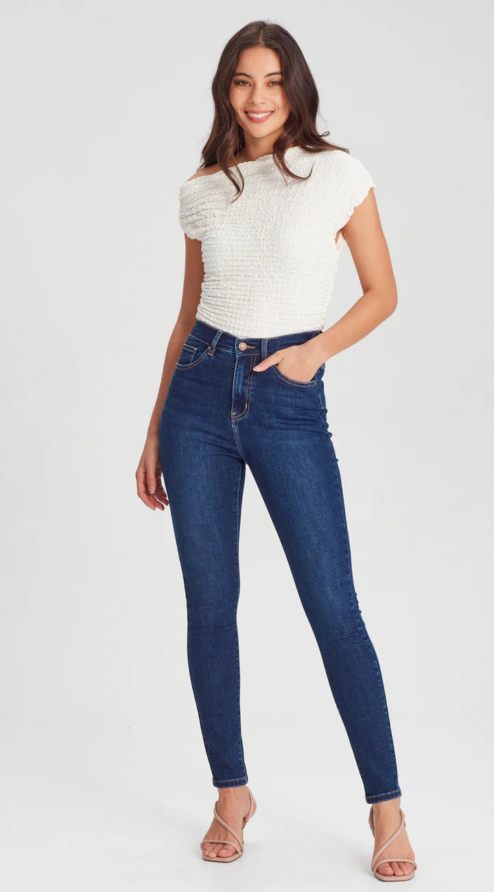 Junkfood Jeans Veronica Elastic - Dark Blue