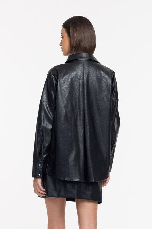 Blak Viper Shirt/Shacket - Black