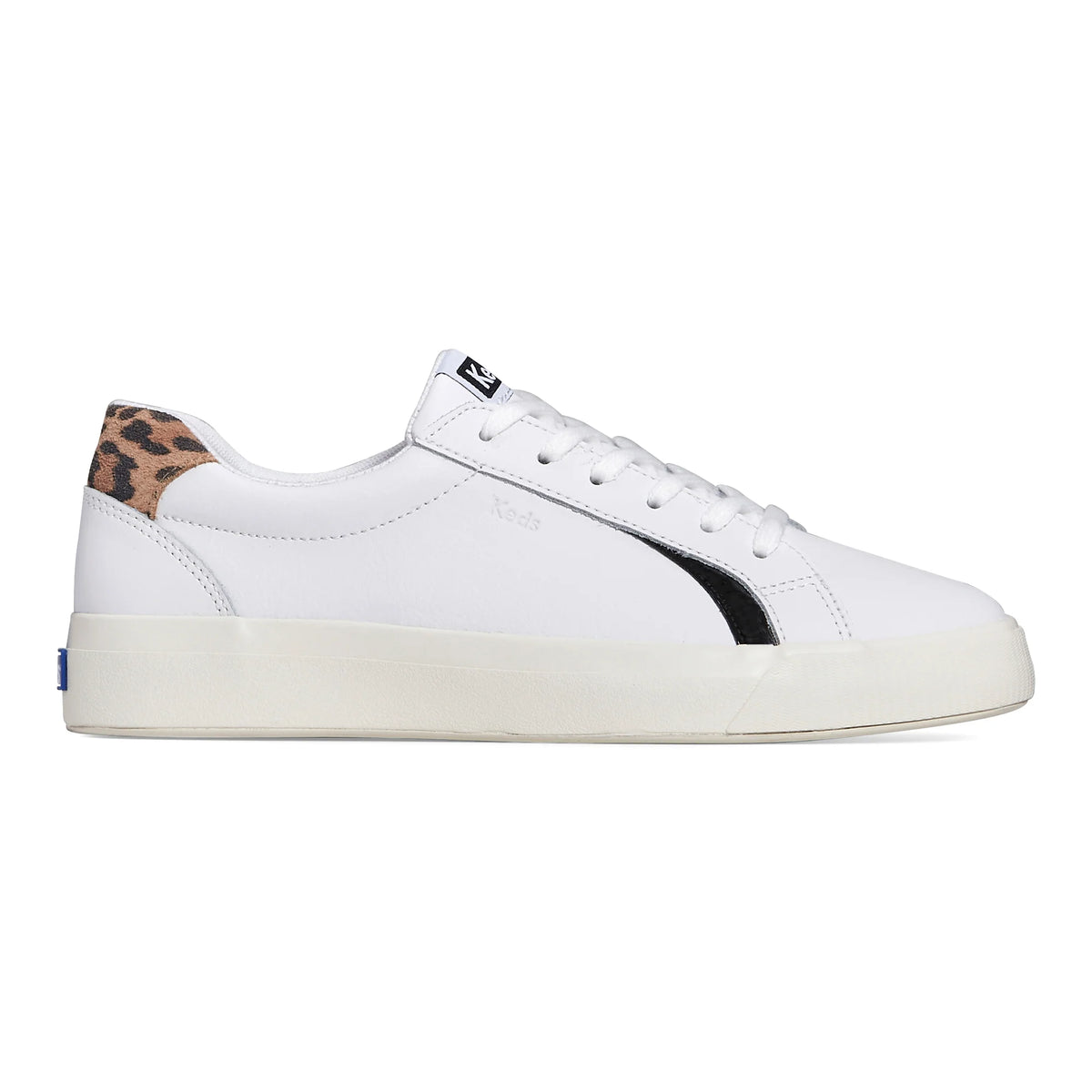 Keds Pursuit Leo Leather Sneaker - White/Tan
