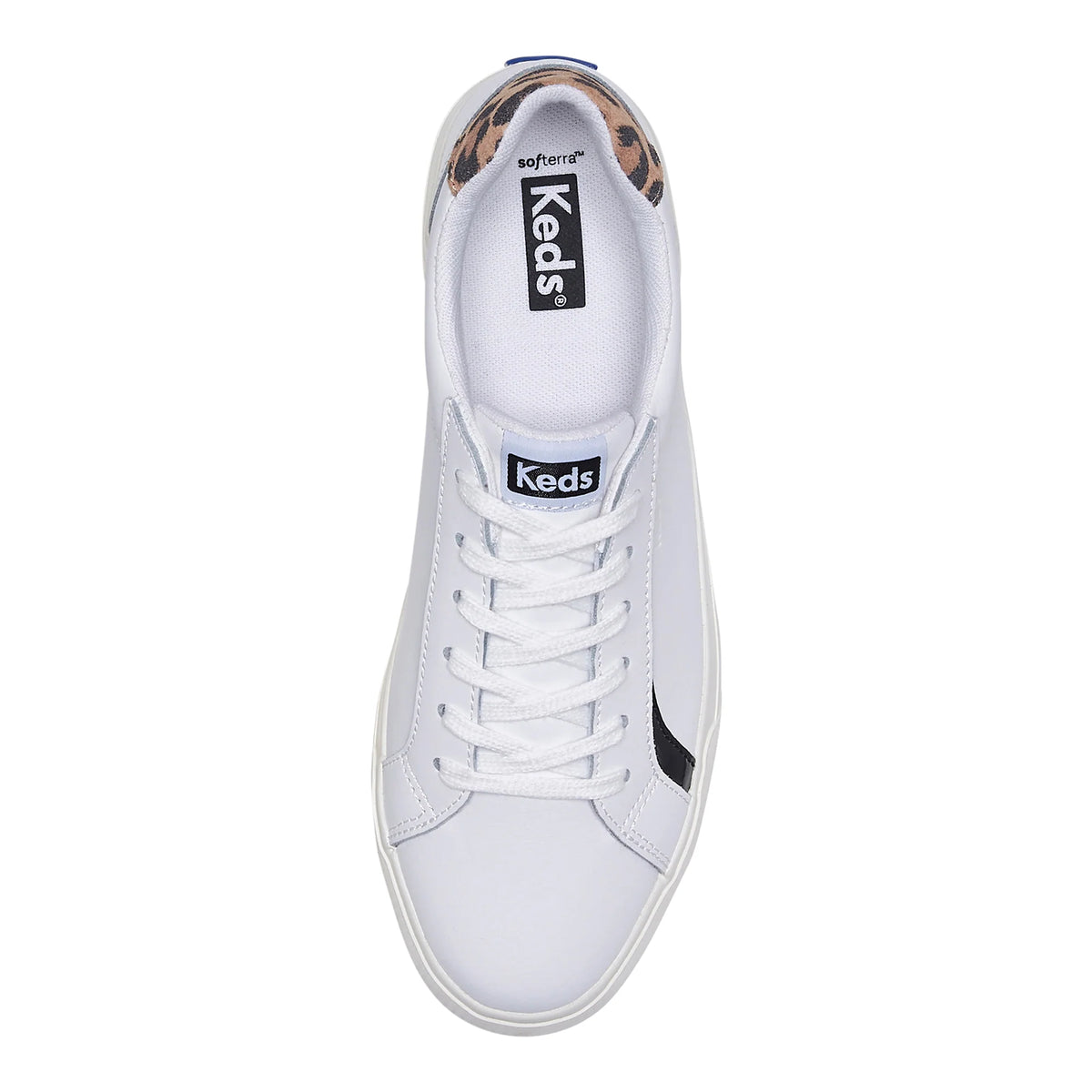 Keds Pursuit Leo Leather Sneaker - White/Tan
