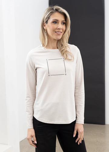 X.Lab Box Tee - Bone