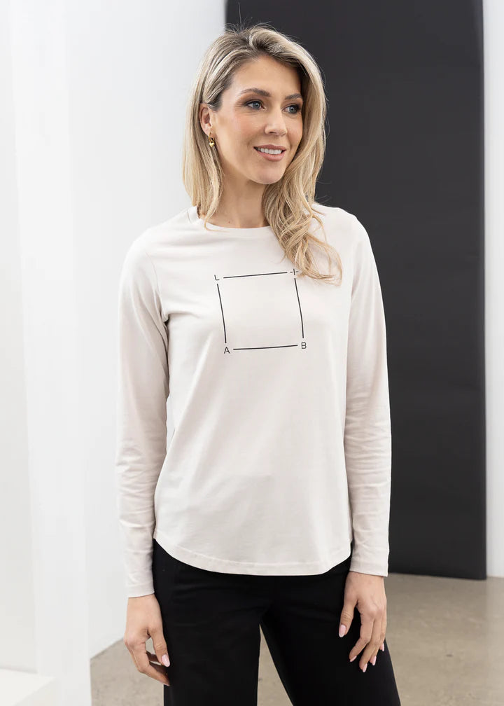 X.Lab Box Tee - Bone