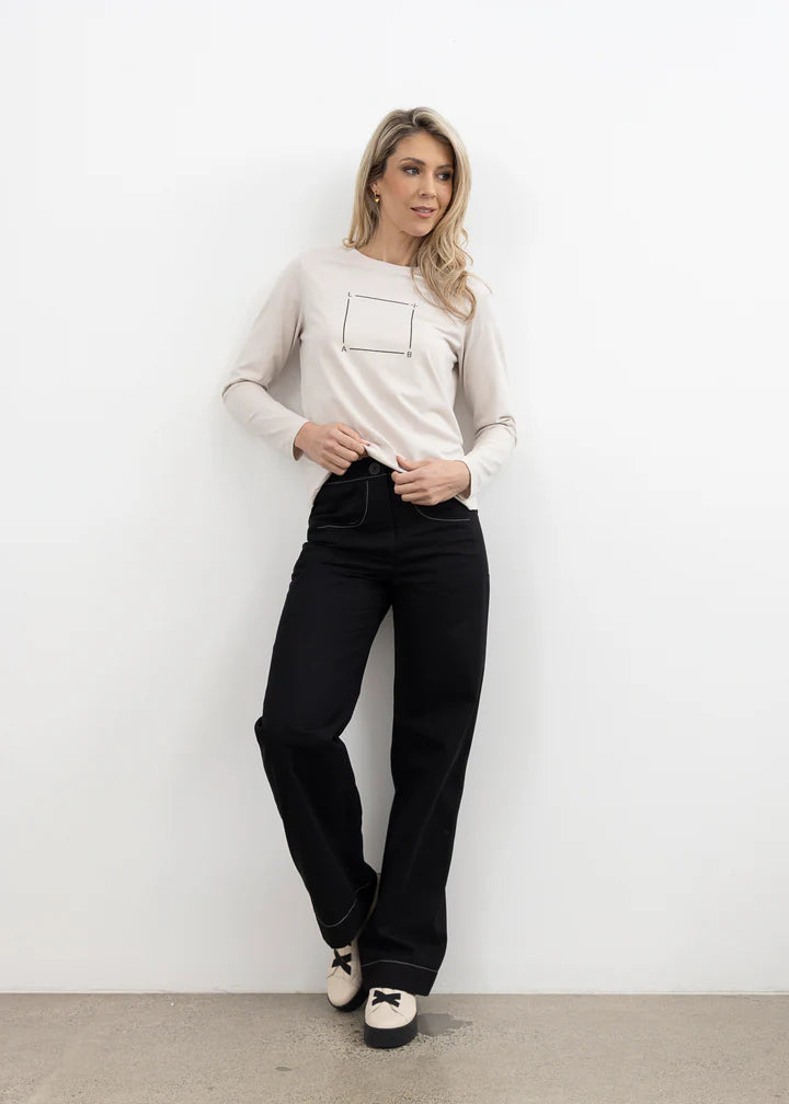 X.Lab Box Tee - Bone