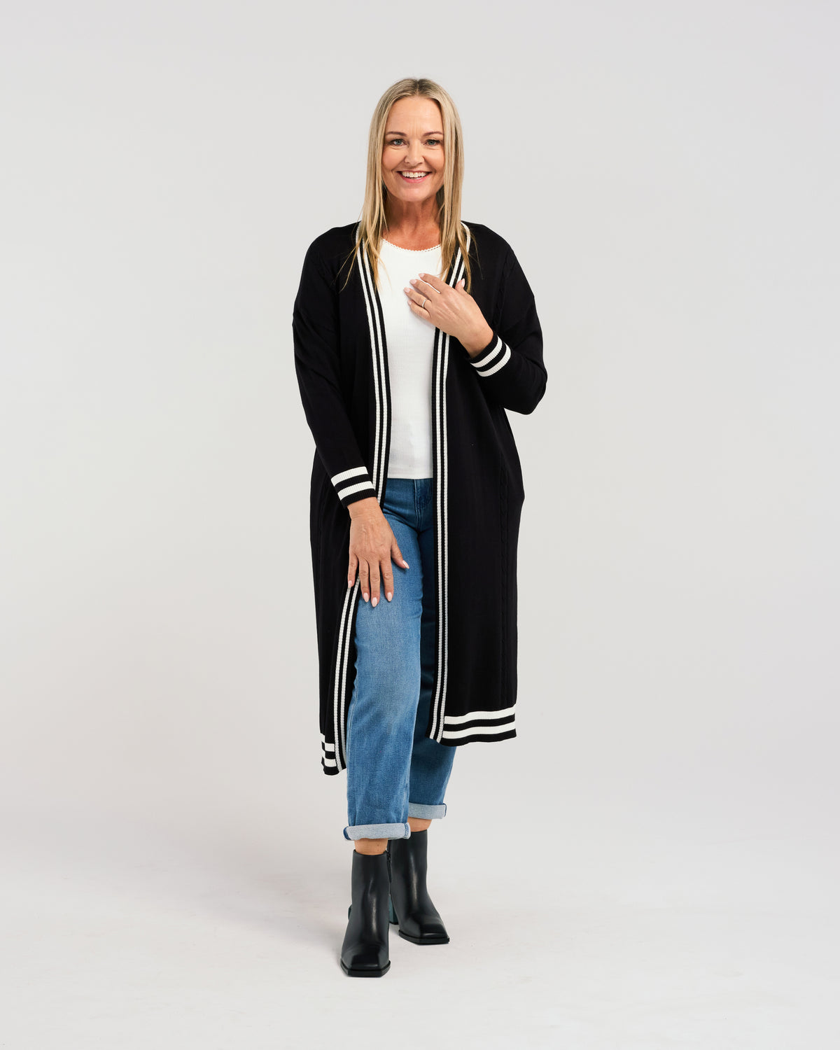 Zafina Cameron Cardigan - Black